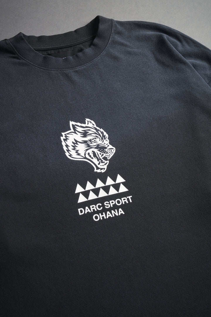 Wolves Mana "Premium" Oversized Tee in Darc Ash Sun Fade
