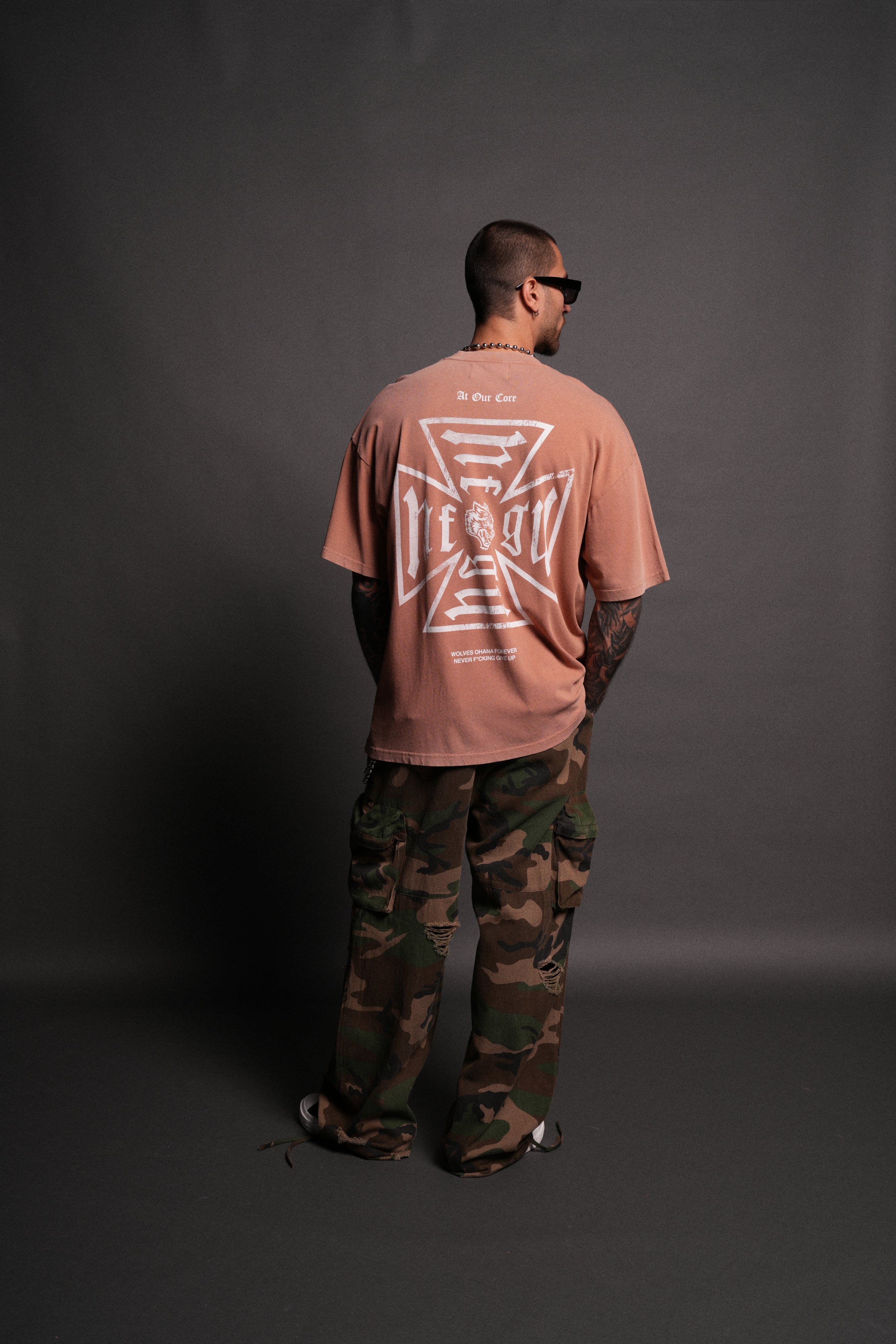 Loyal to the Core "Premium" Oversized Tee in Desert Rose