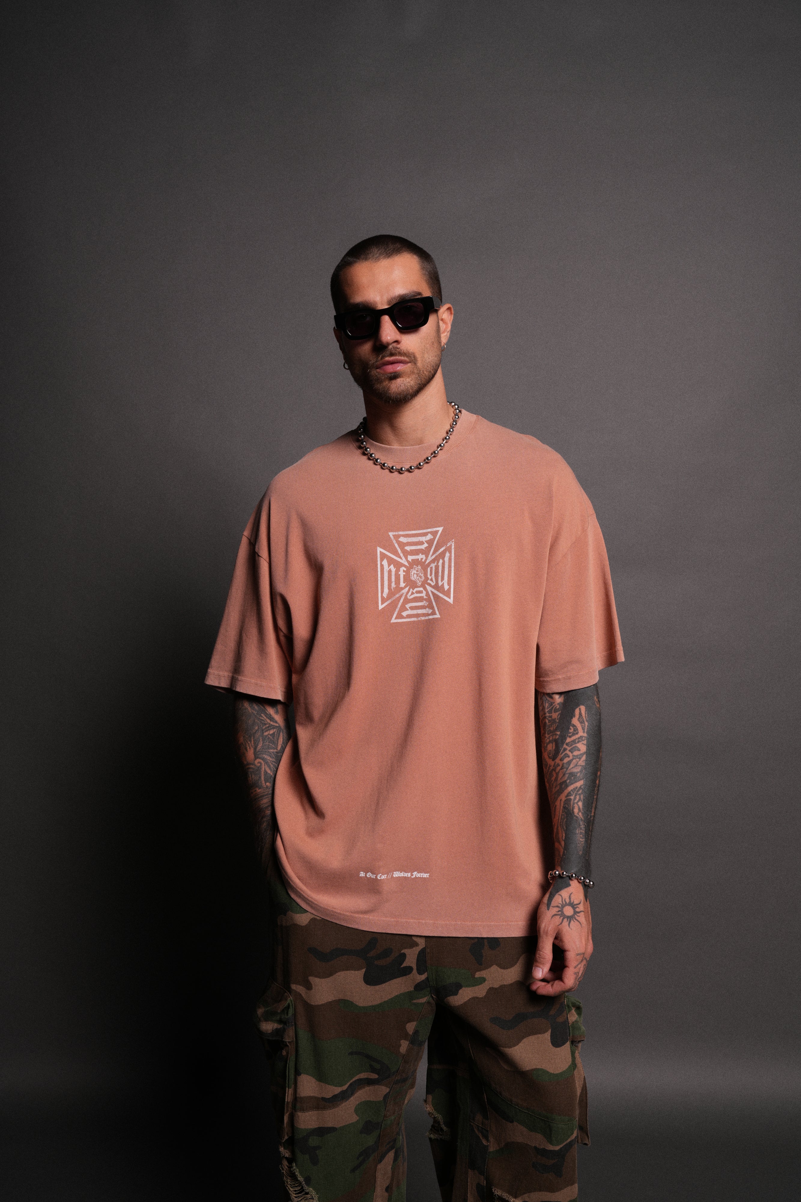 Loyal to the Core "Premium" Oversized Tee in Desert Rose