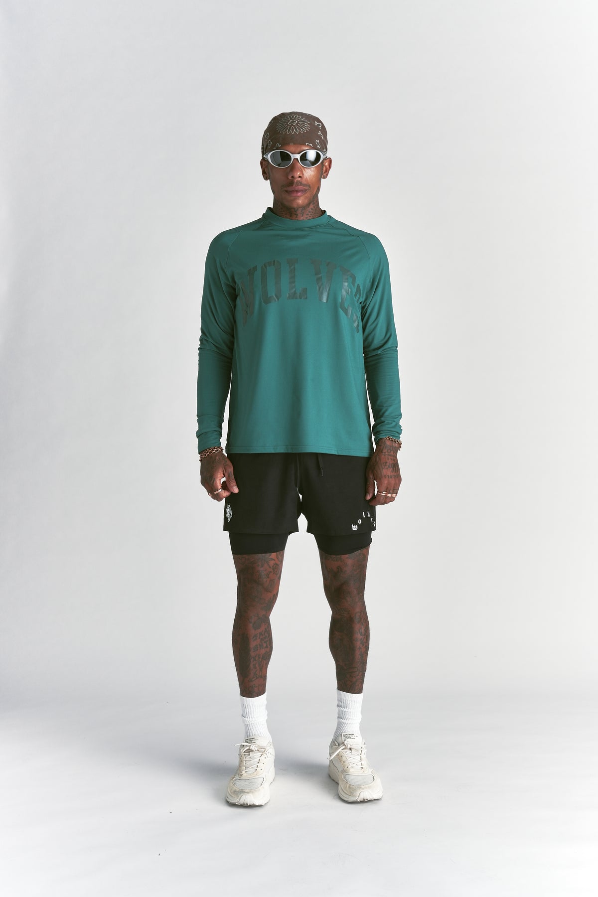 Only Loyalty "Dry Wolf" Raglan LS Tee in Sierra Pine