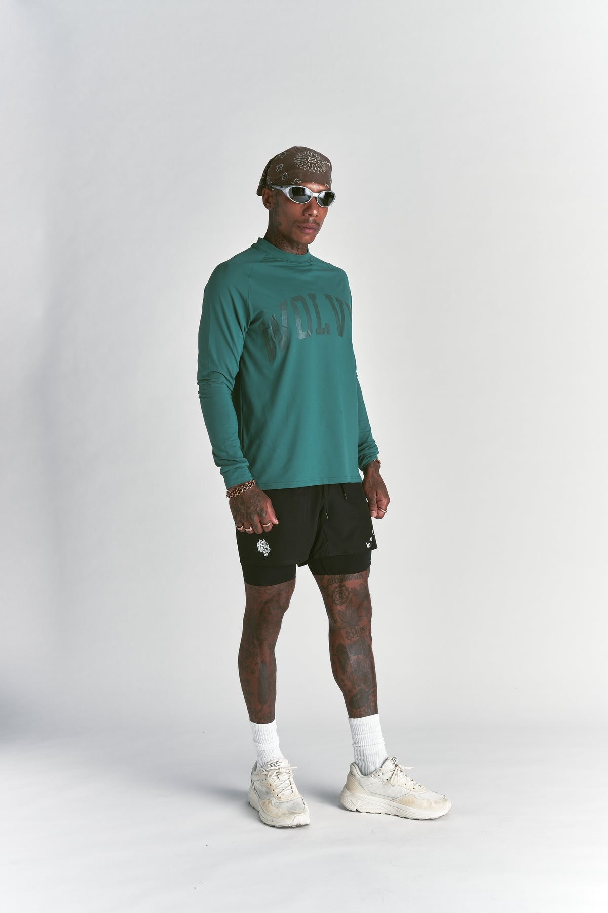 Only Loyalty "Dry Wolf" Raglan LS Tee in Sierra Pine