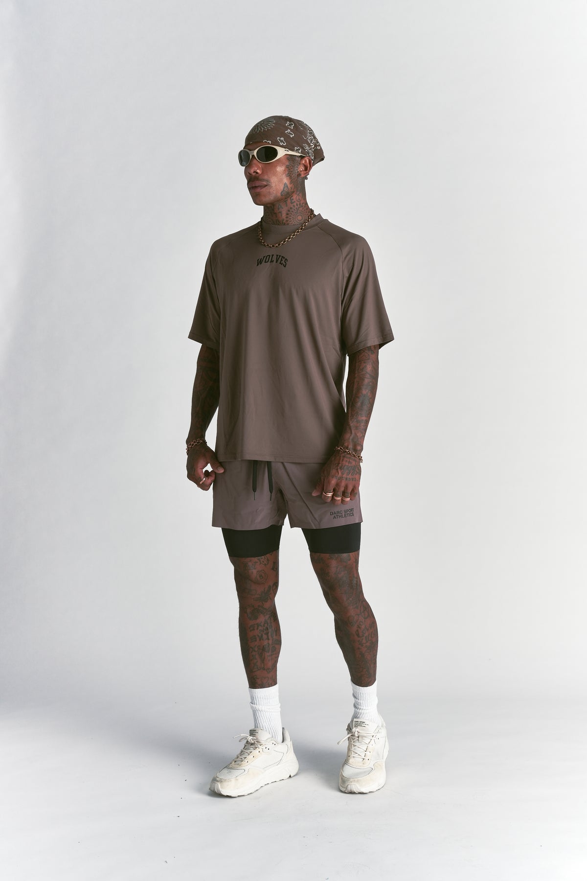 Loyalty Forever "Dry Wolf" Raglan SS Tee in Mojave Brown
