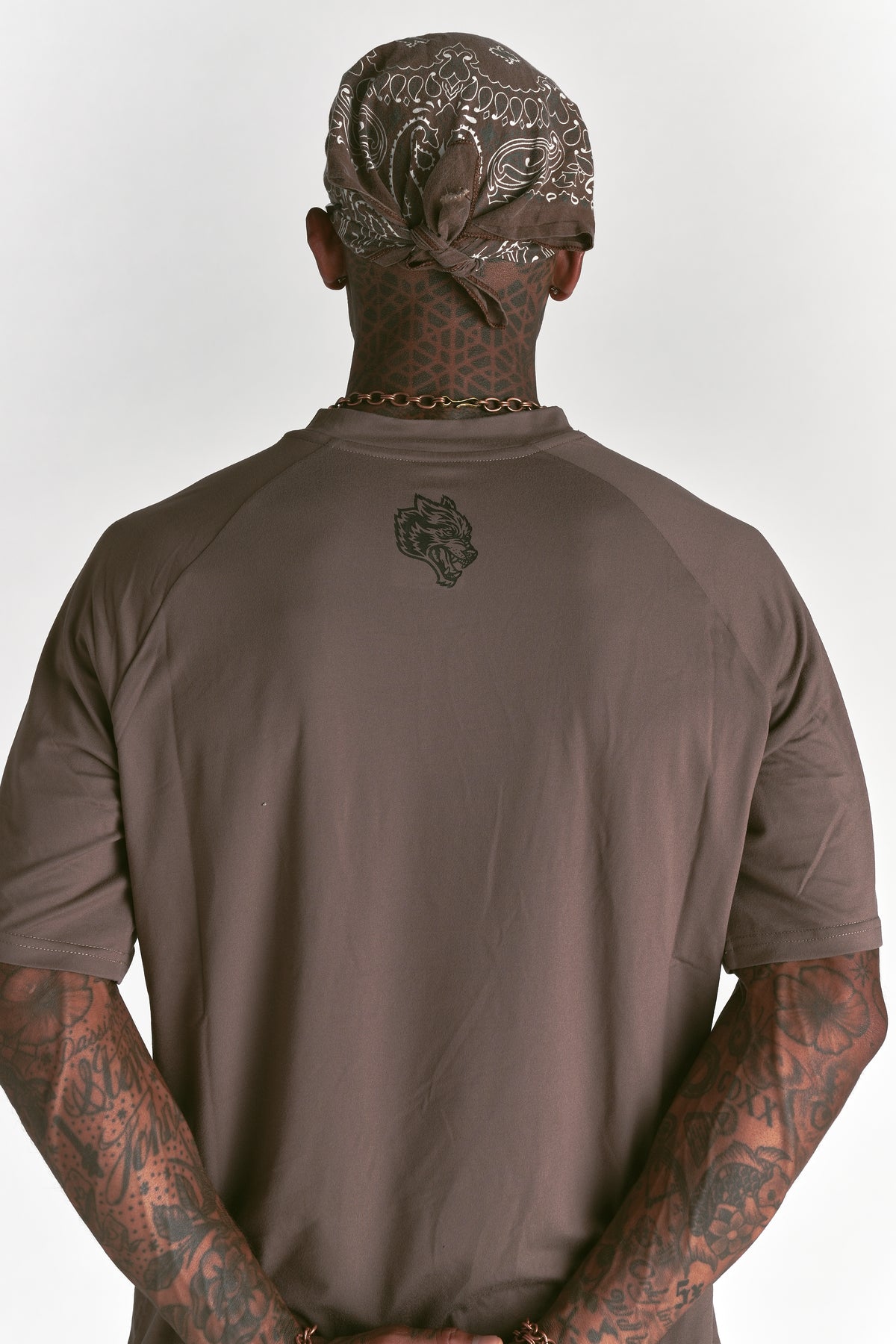 Loyalty Forever "Dry Wolf" Raglan SS Tee in Mojave Brown