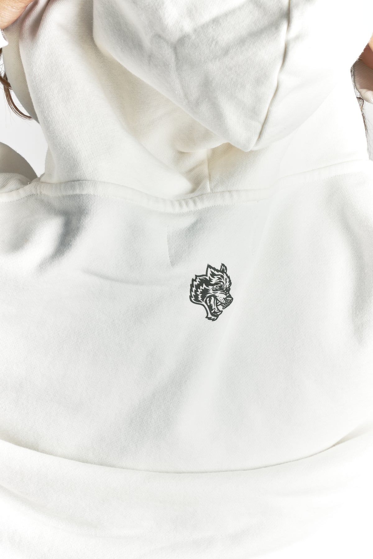 Only Loyalty Grunge "Gage" Box Cut Hoodie in Cream