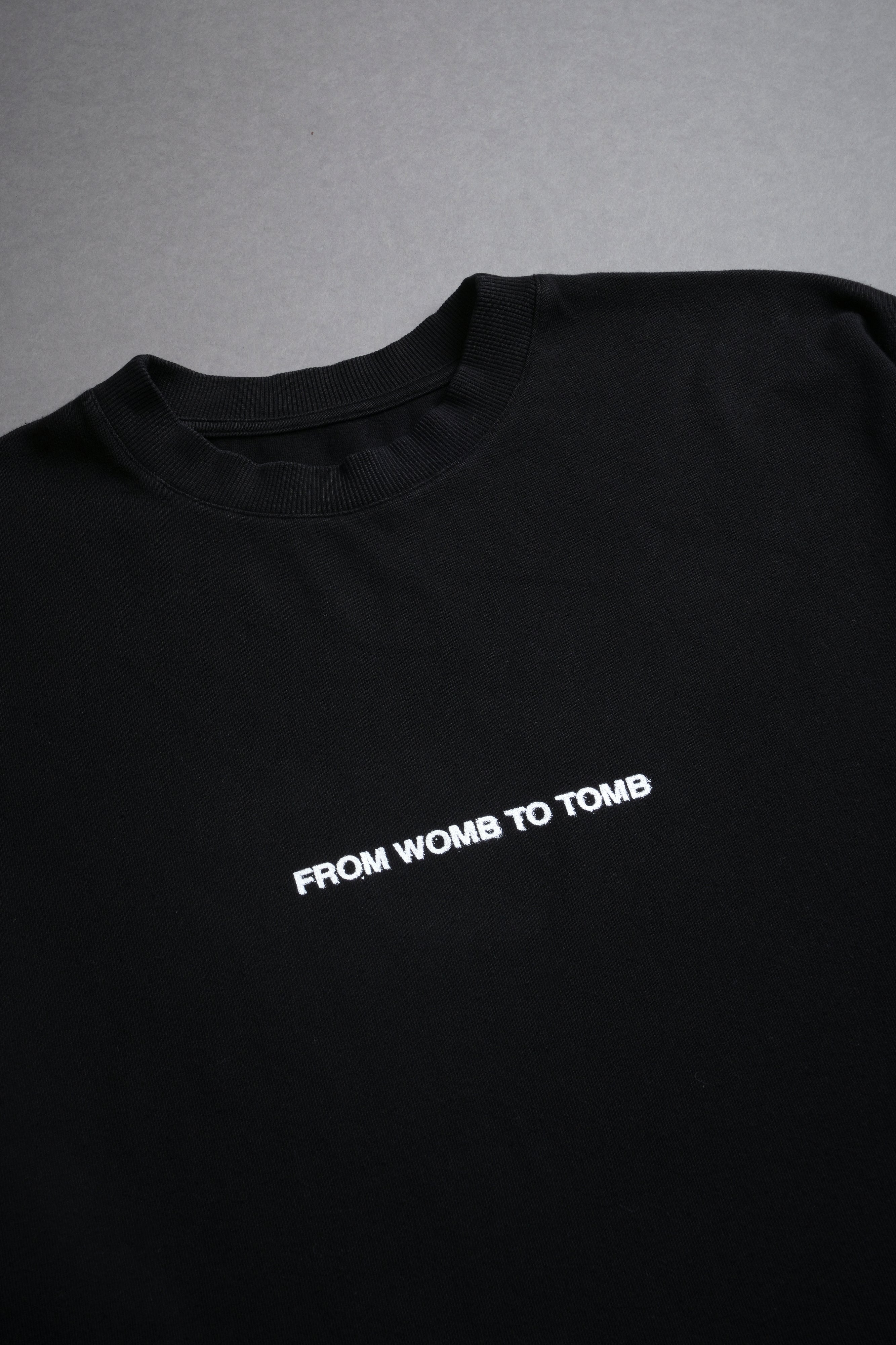 From Womb To Tomb Ohana "Premium" Oversized Tee in Black