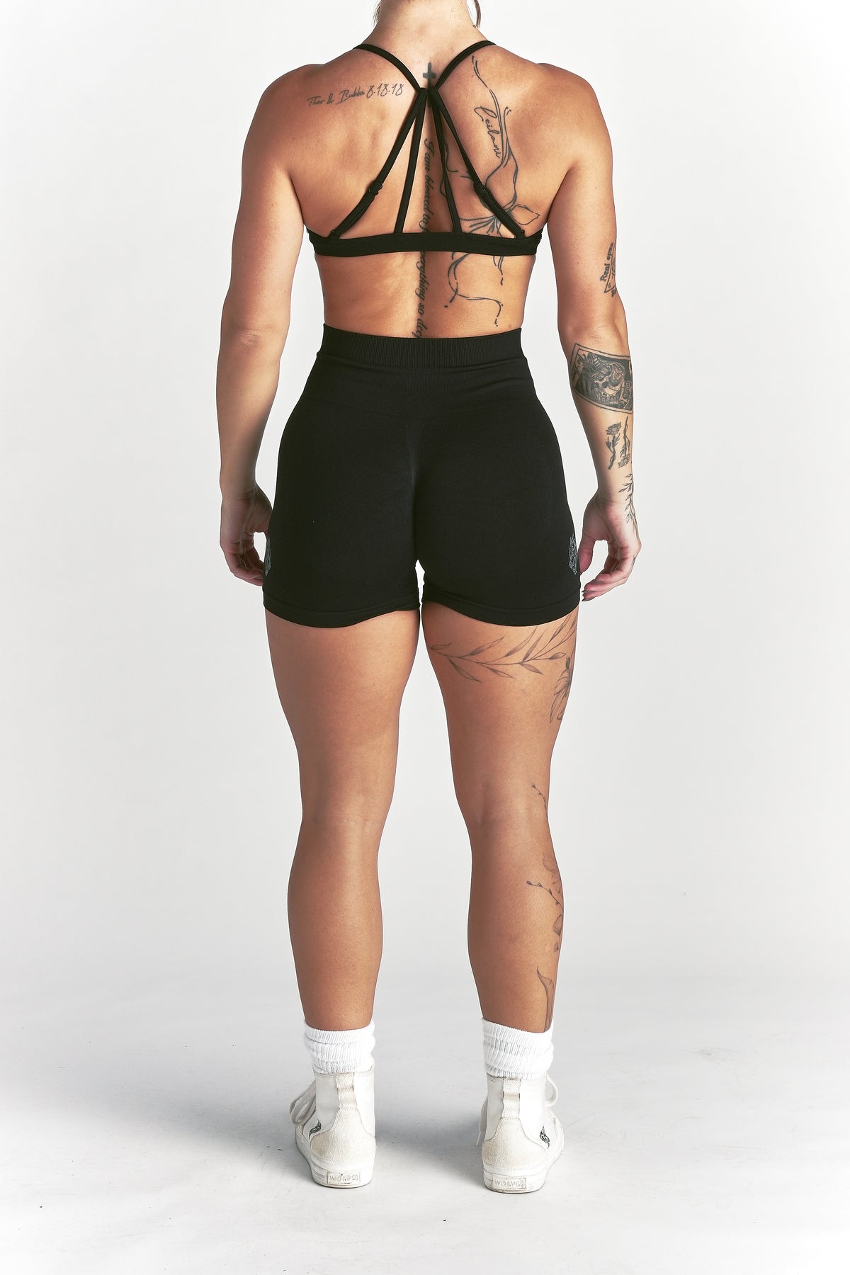 IYKYK "Stella" Soft Seamless Shorts in Black