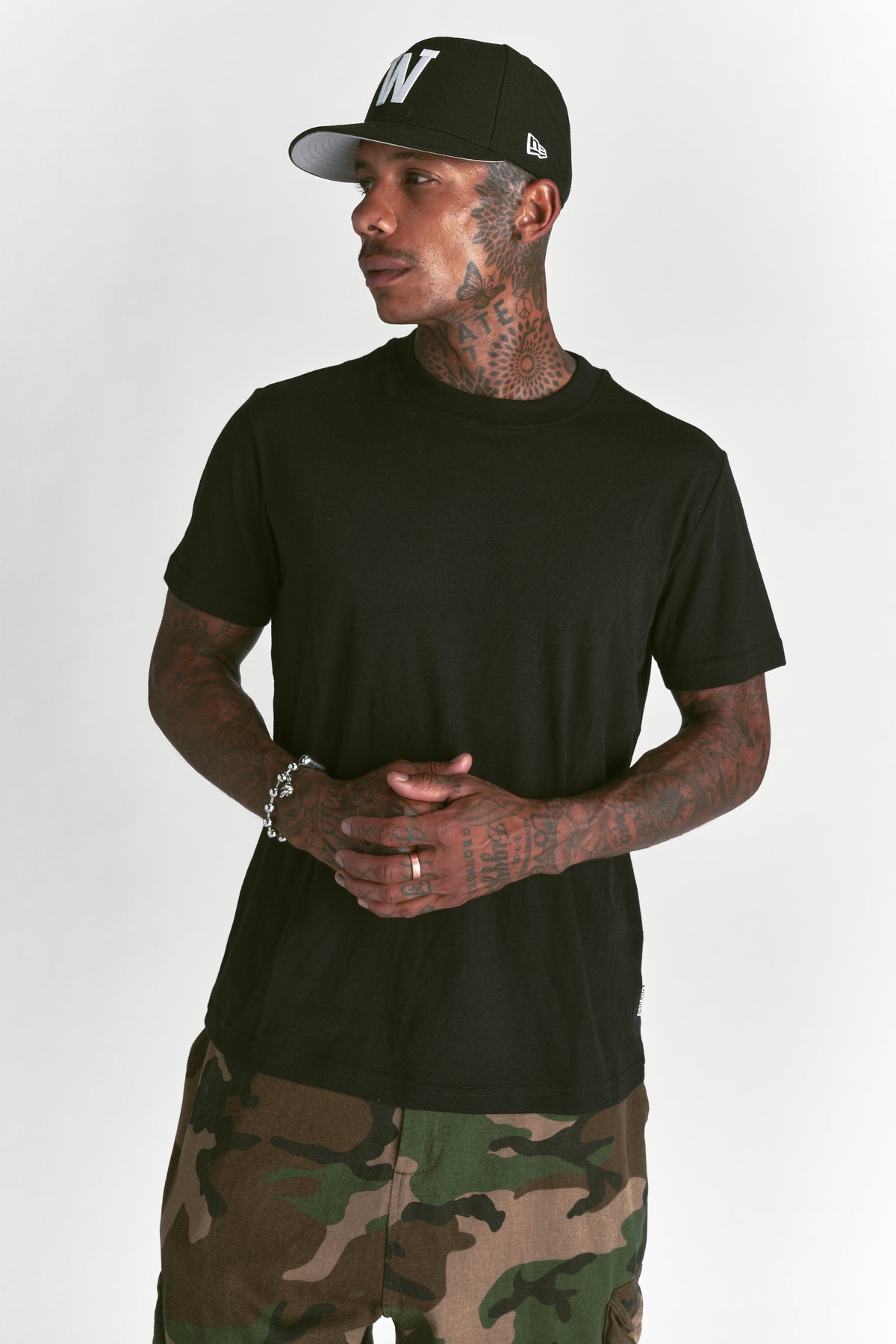 Forever J. Dean Tee 3-Pack in White/Cream/Black