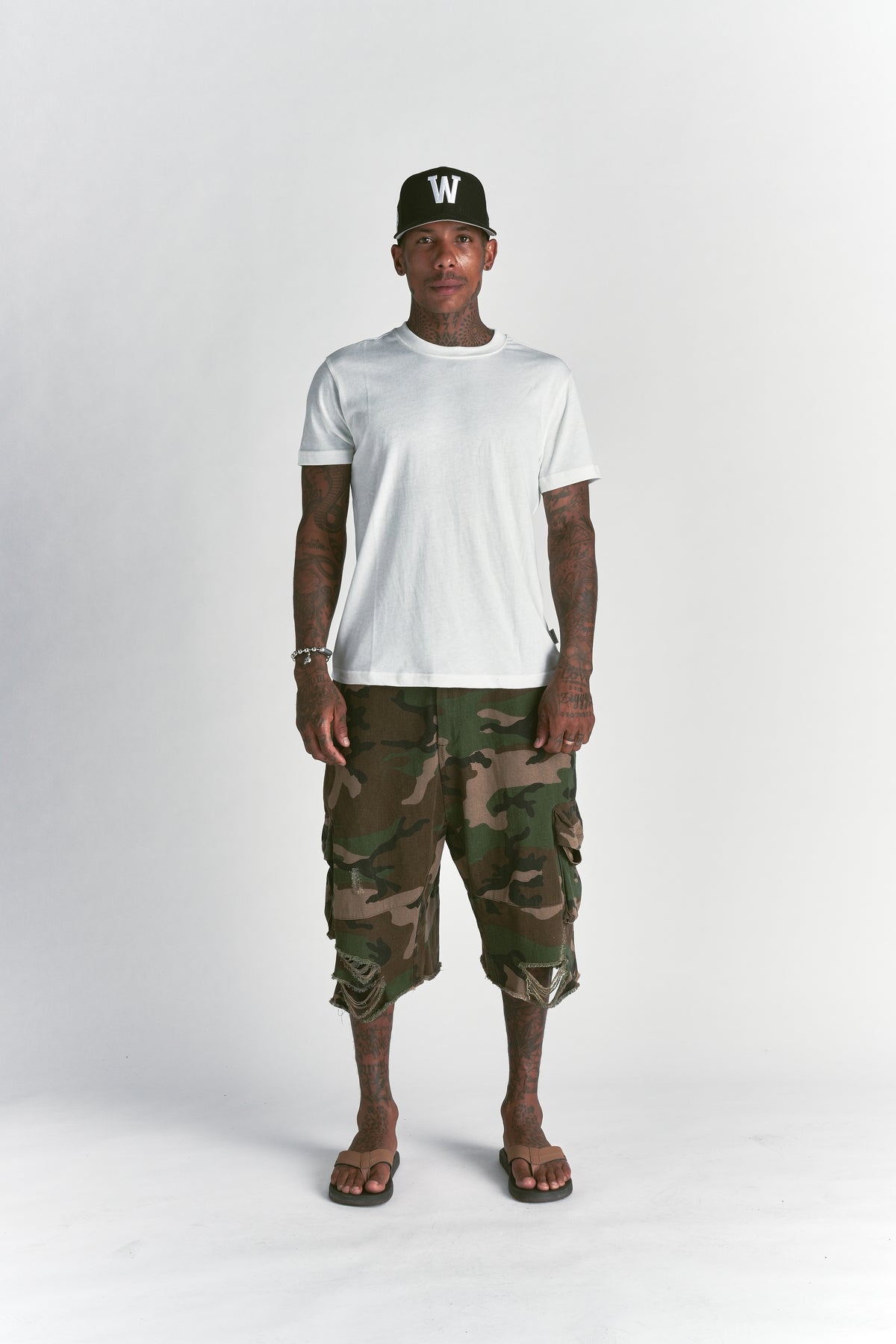 Forever J. Dean Tee 3-Pack in White/Cream/Black
