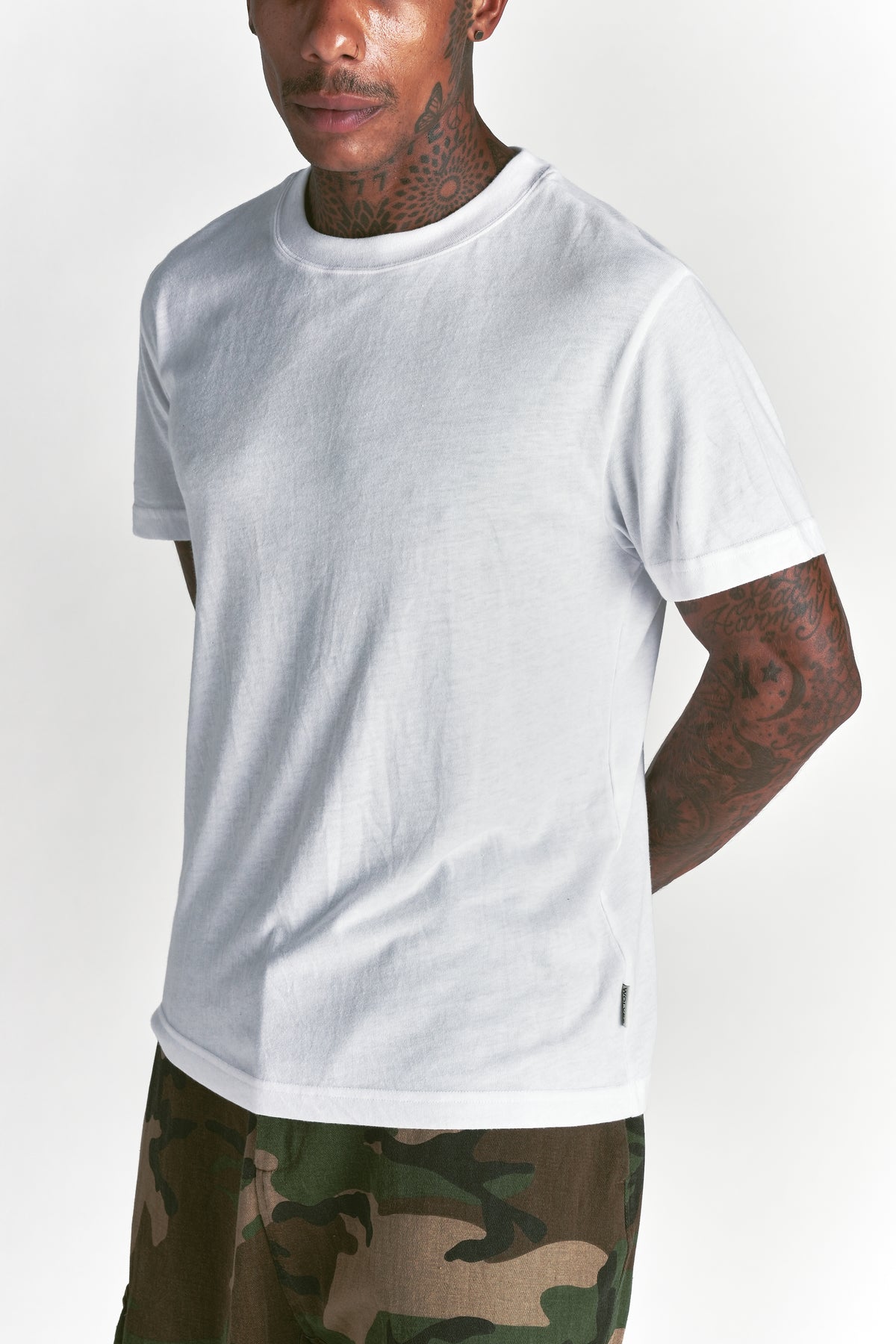 Forever J. Dean Tee 3-Pack in White/Cream/Black