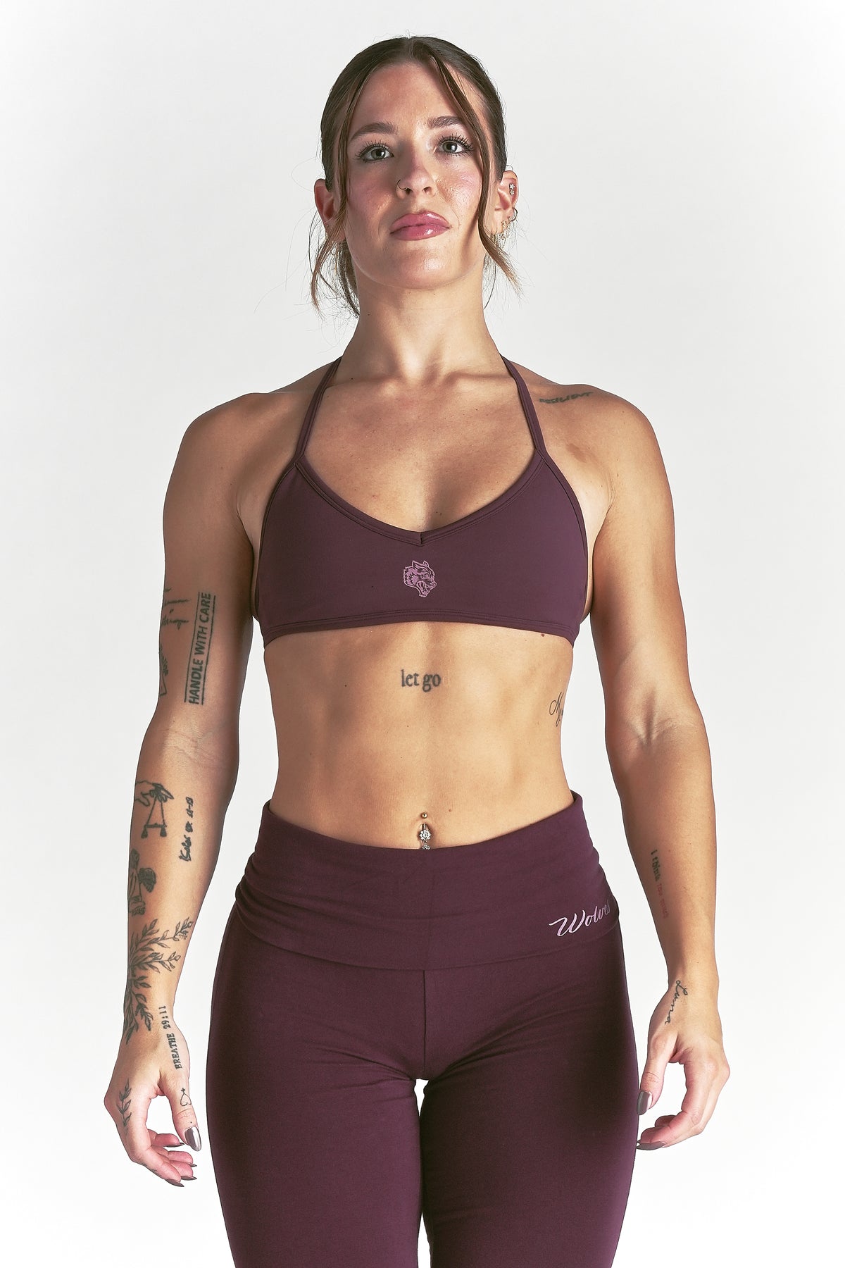 Wolf "Lana" Halter Energy Bra in Fig