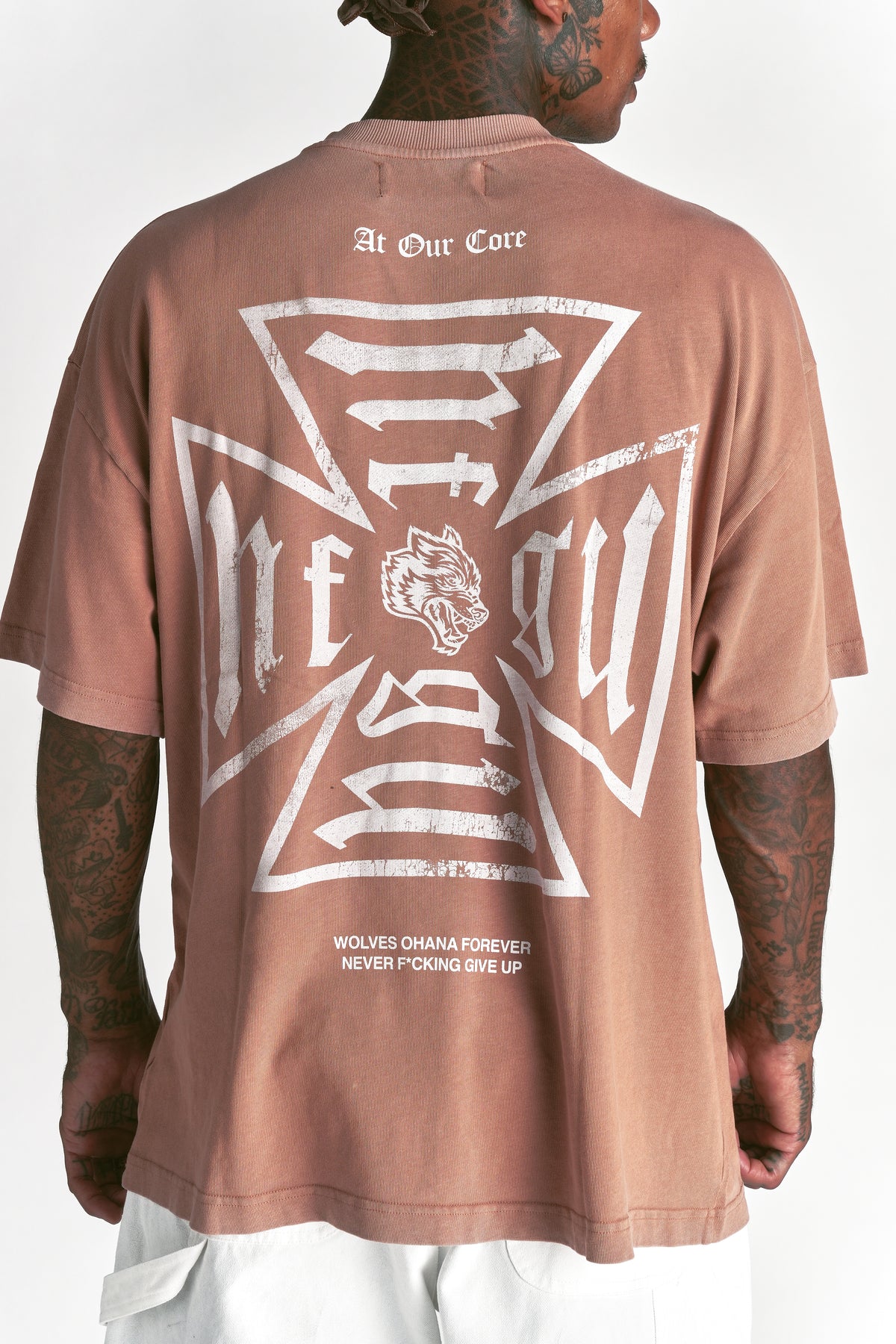 Loyal to the Core "Premium" Oversized Tee in Desert Rose