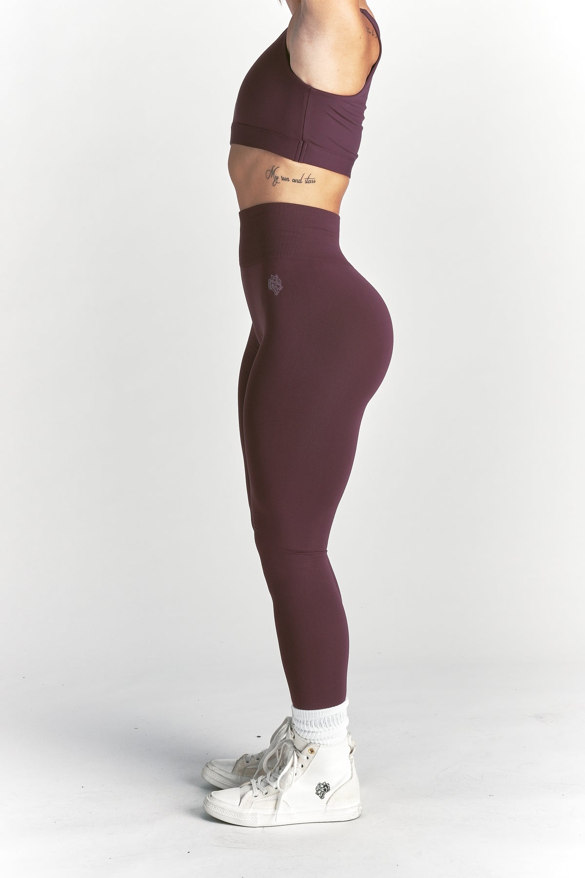 Wolf "Skylar" Soft Seamless Leggings in Fig