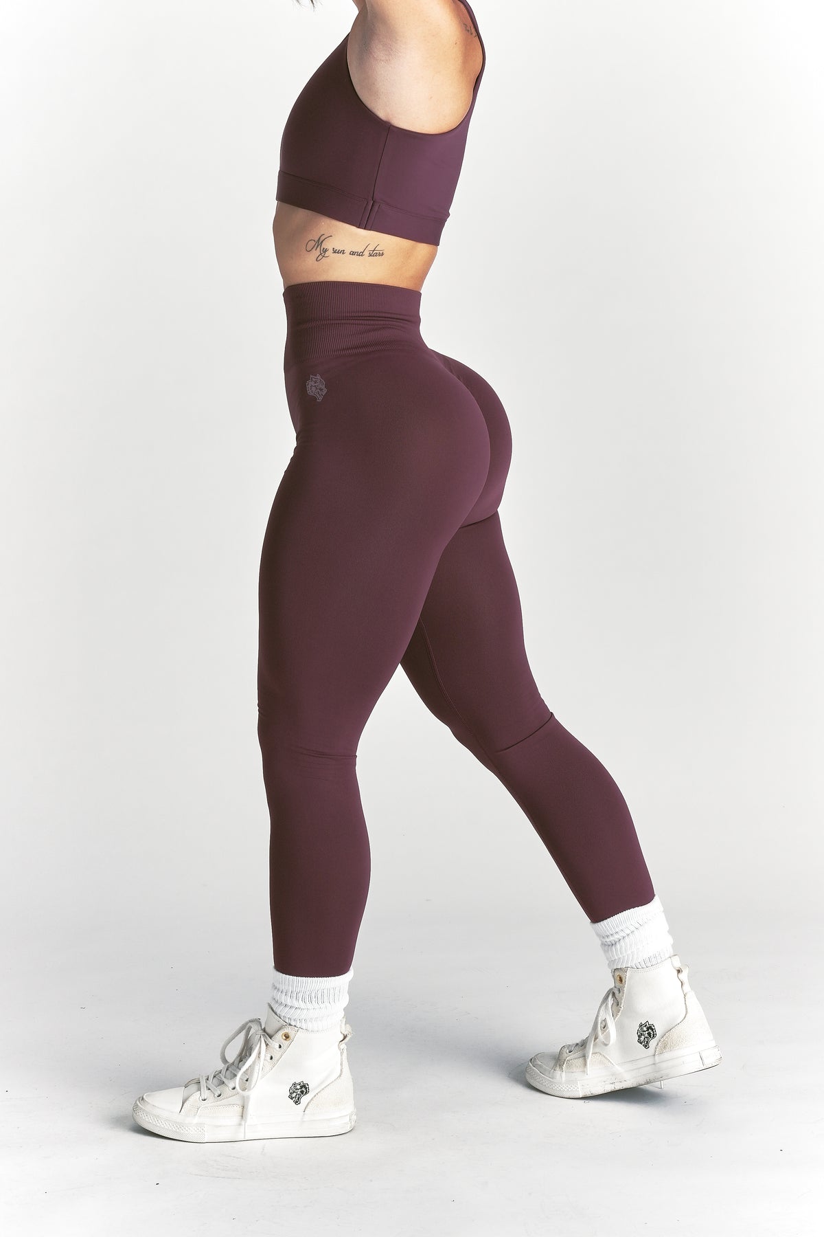 Wolf "Skylar" Soft Seamless Leggings in Fig