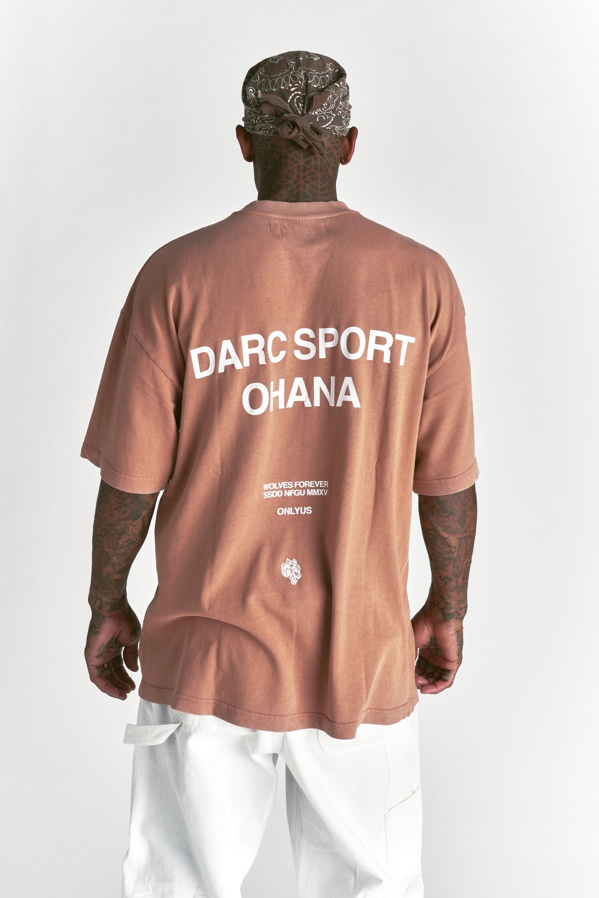 Darc Sport Ohana "Premium" Oversized Tee in Desert Rose