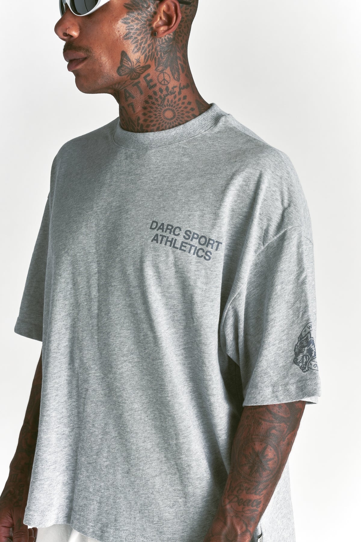 Darc Sport Athletics Premium Box Cut Tee in Light Athletic Gray