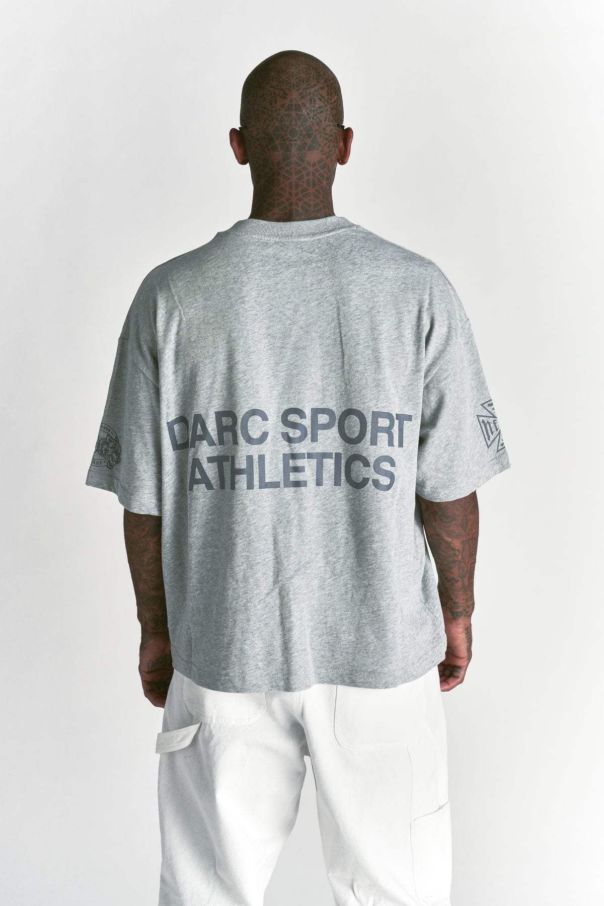 Darc Sport Athletics Premium Box Cut Tee in Light Athletic Gray