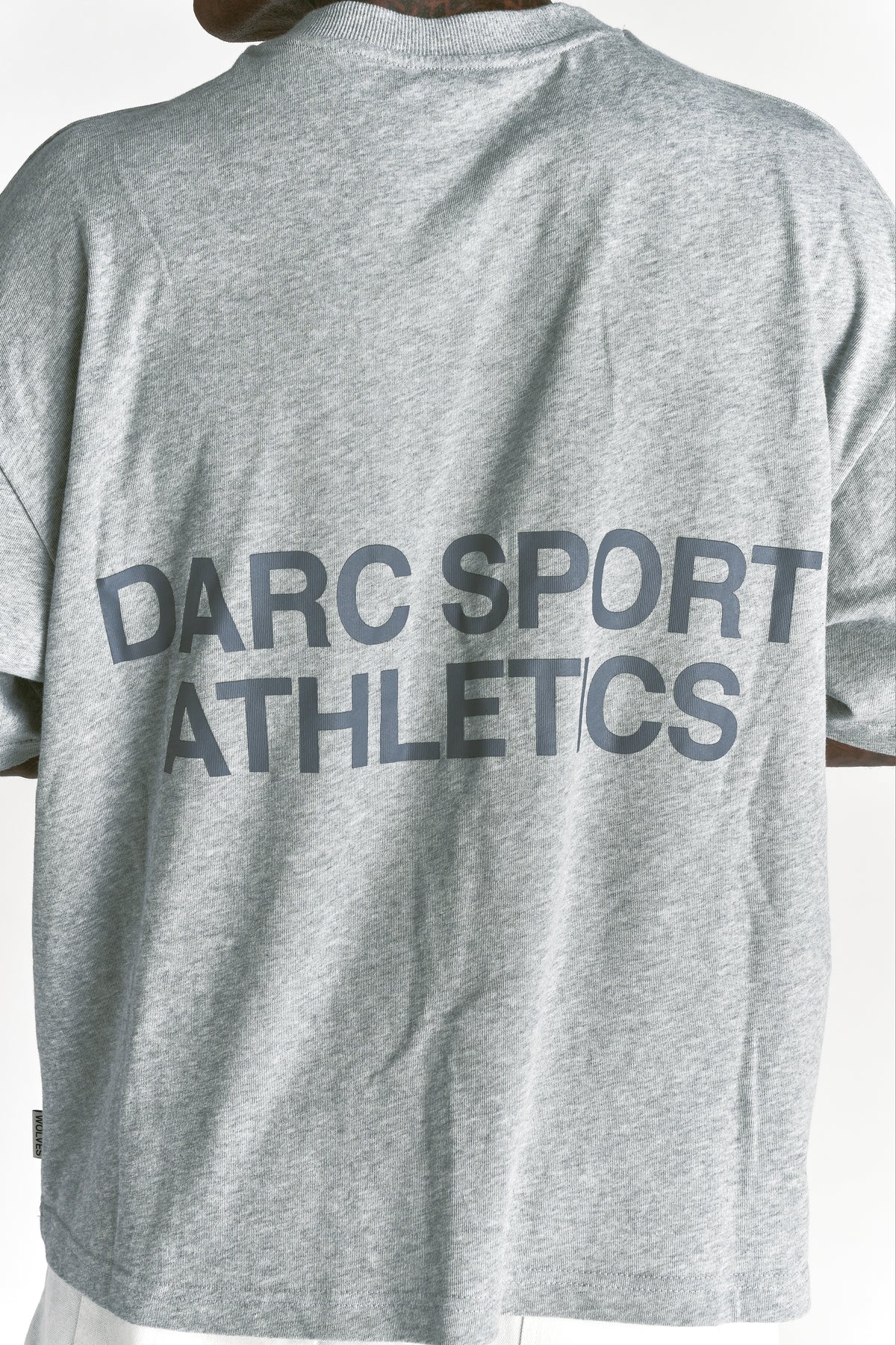 Darc Sport Athletics Premium Box Cut Tee in Light Athletic Gray