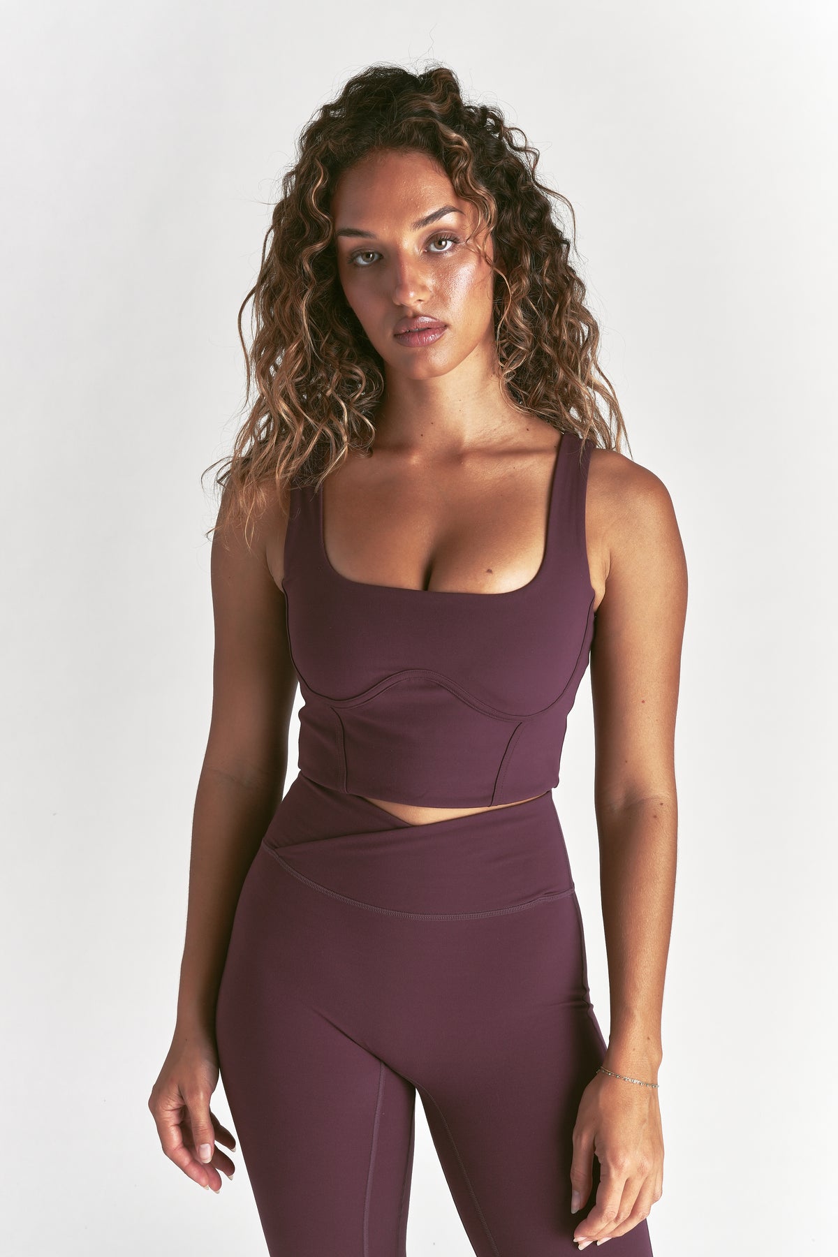 Wolf "Kiera" Energy Corset Bra in Fig