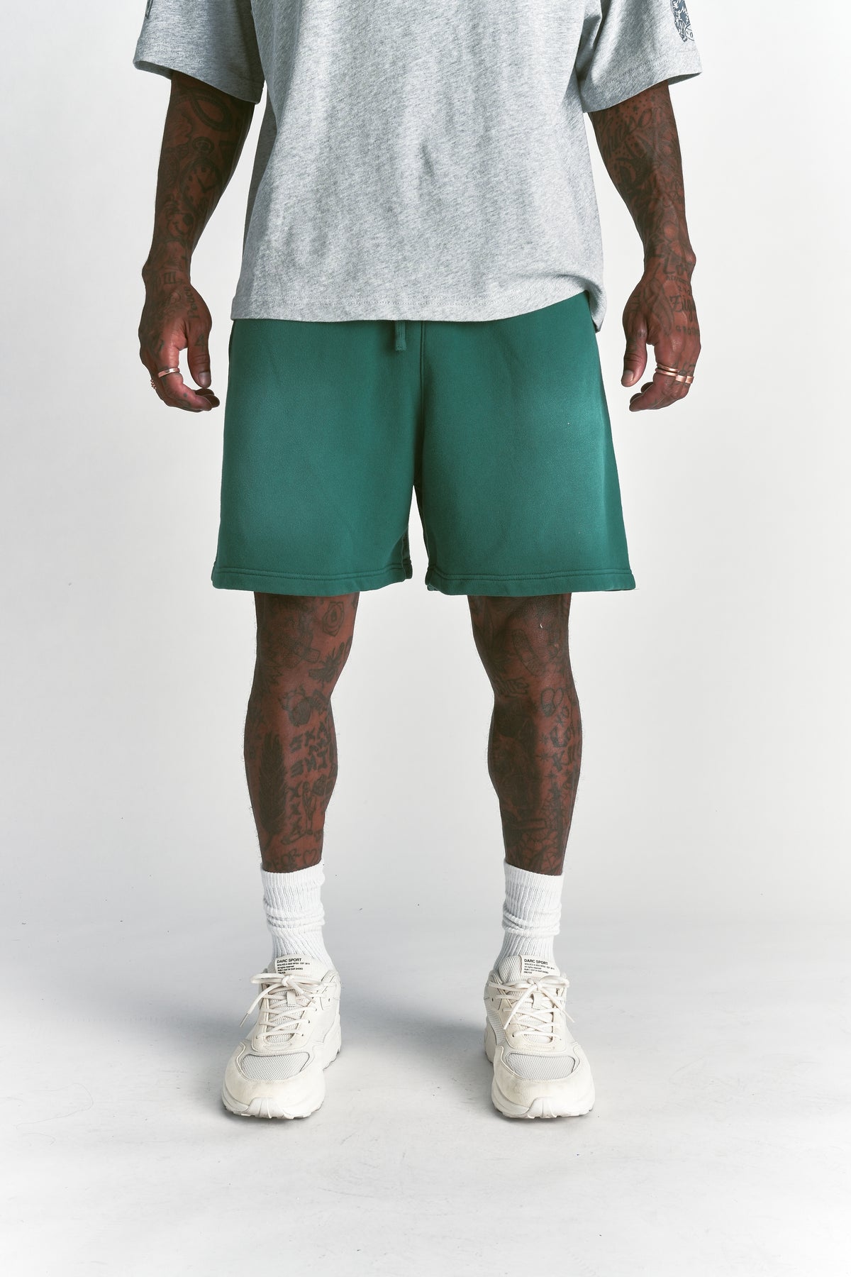 Just Wolves Oversized Post Lounge Sweat Shorts Sierra Pine Sun Fade