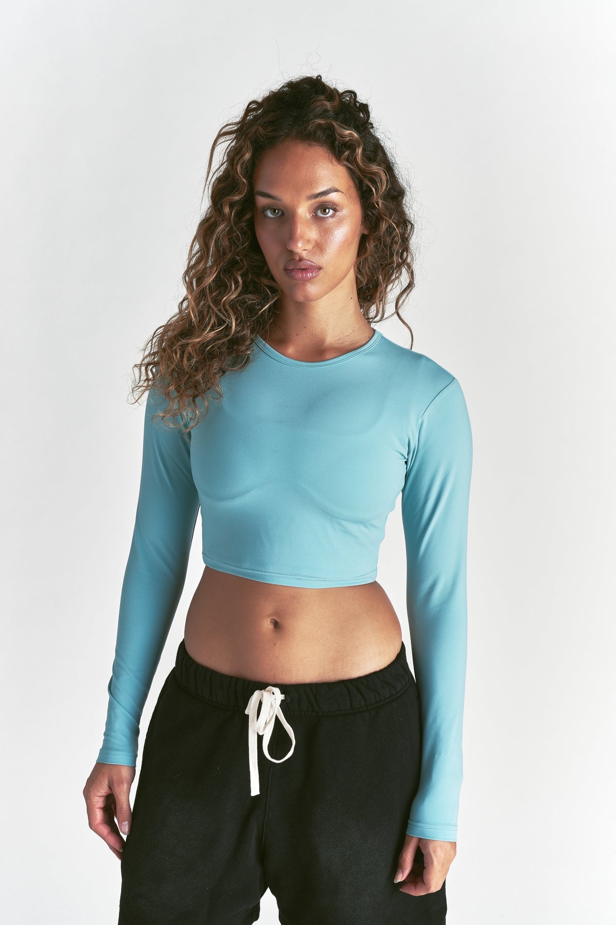 Wolf "Energy" LS Top in Dusty Turquoise
