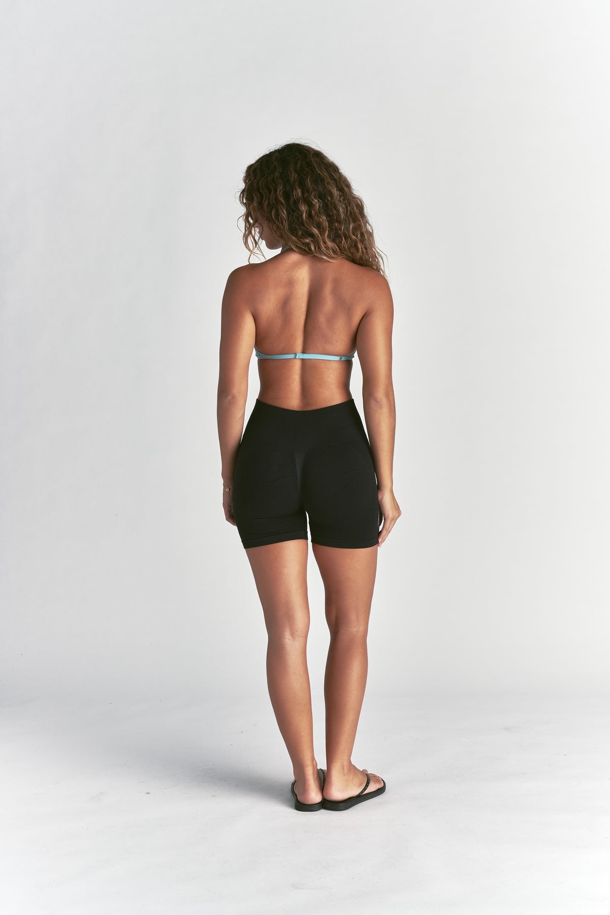 Wolf "Lana" Halter Energy Bra in Dusty Turquoise