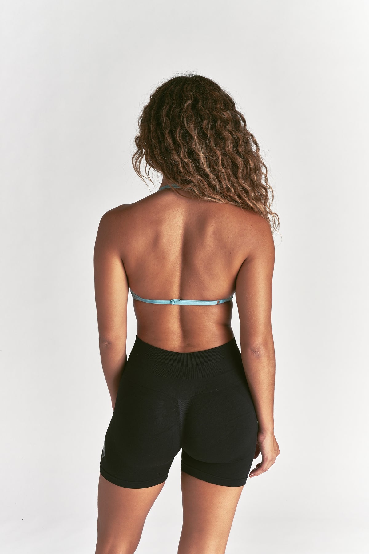 Wolf "Lana" Halter Energy Bra in Dusty Turquoise