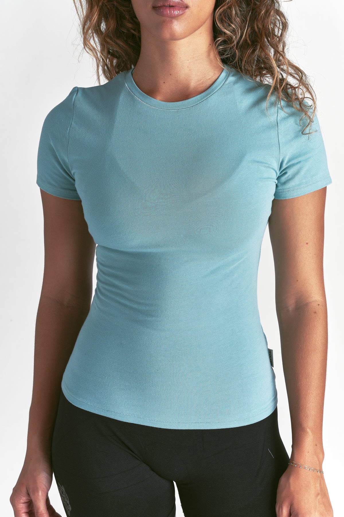 "Eden" SS Tee in Dusty Turquoise