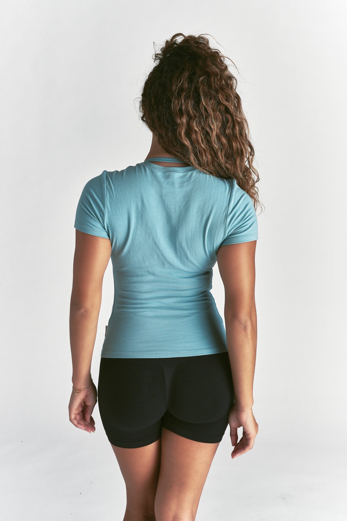 "Eden" SS Tee in Dusty Turquoise