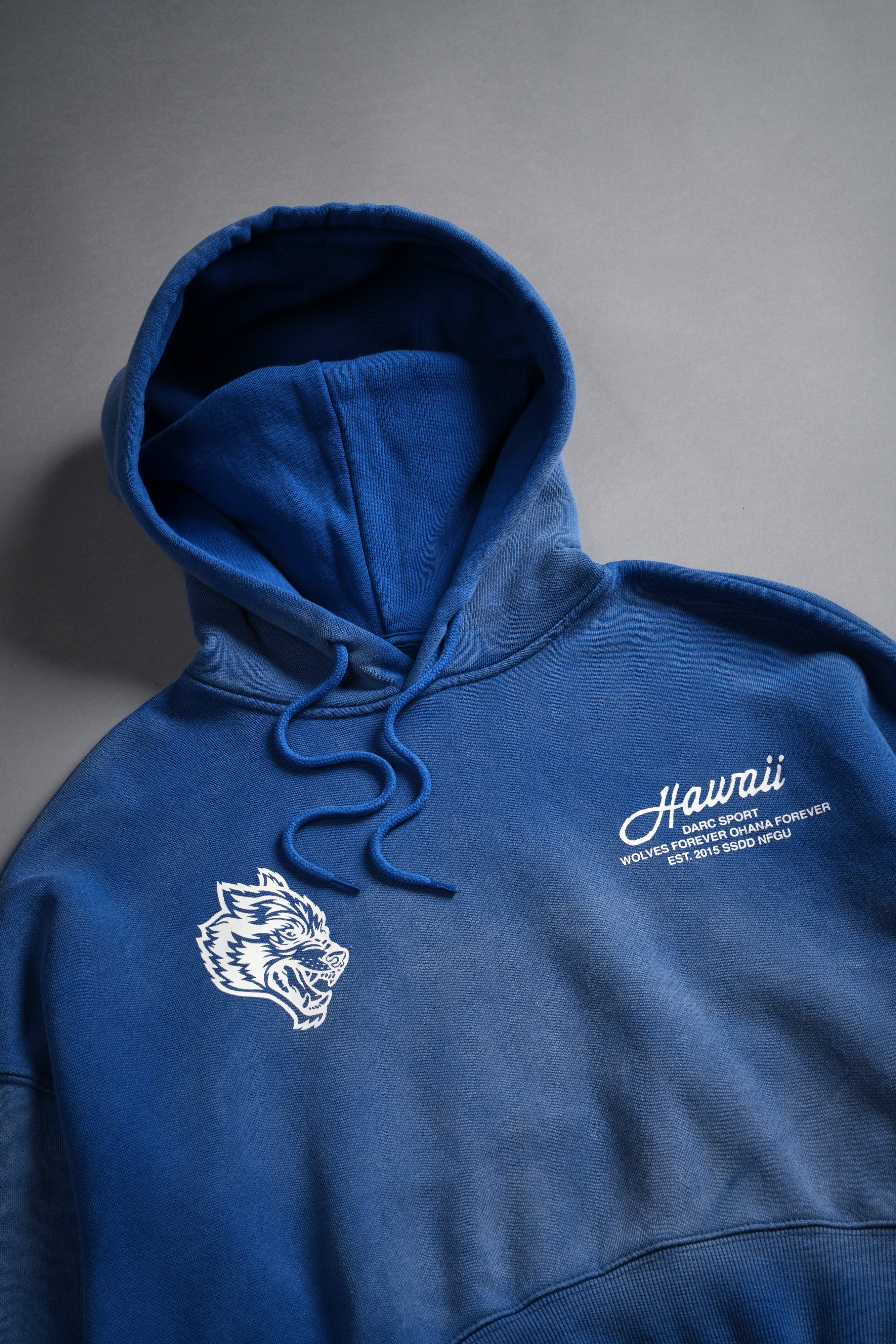 Wolves Hawaii "Ava" Hoodie in Darc Cobalt Sun Fade