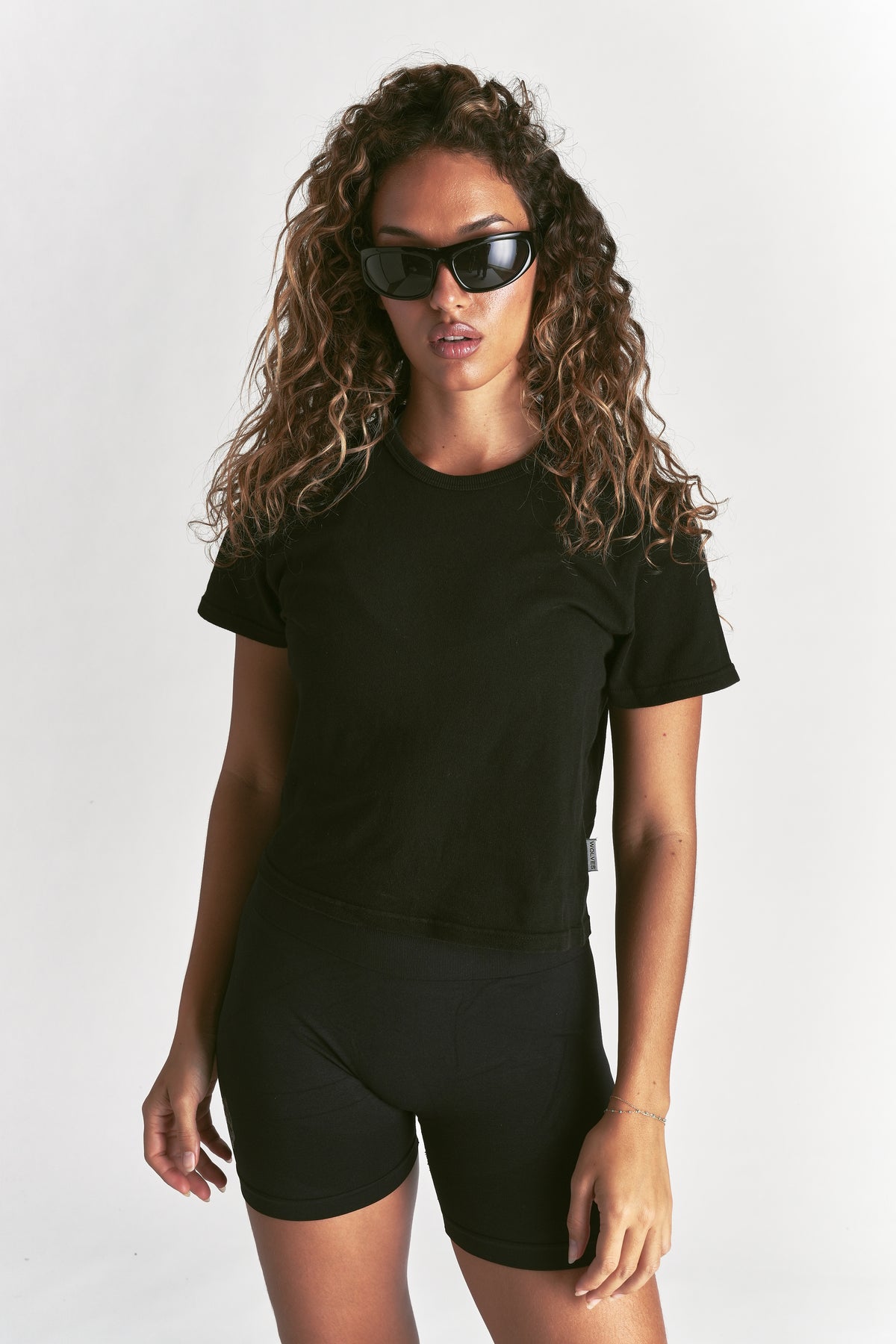 Dual Wolves Forever Timeless Tee in Black