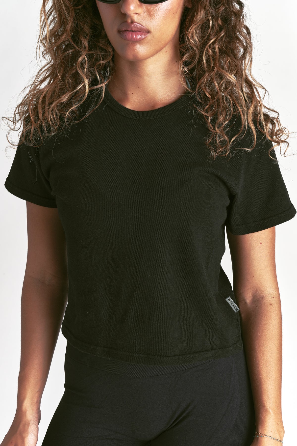 Dual Wolves Forever Timeless Tee in Black