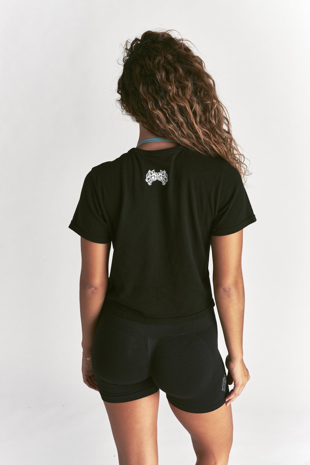 Dual Wolves Forever Timeless Tee in Black