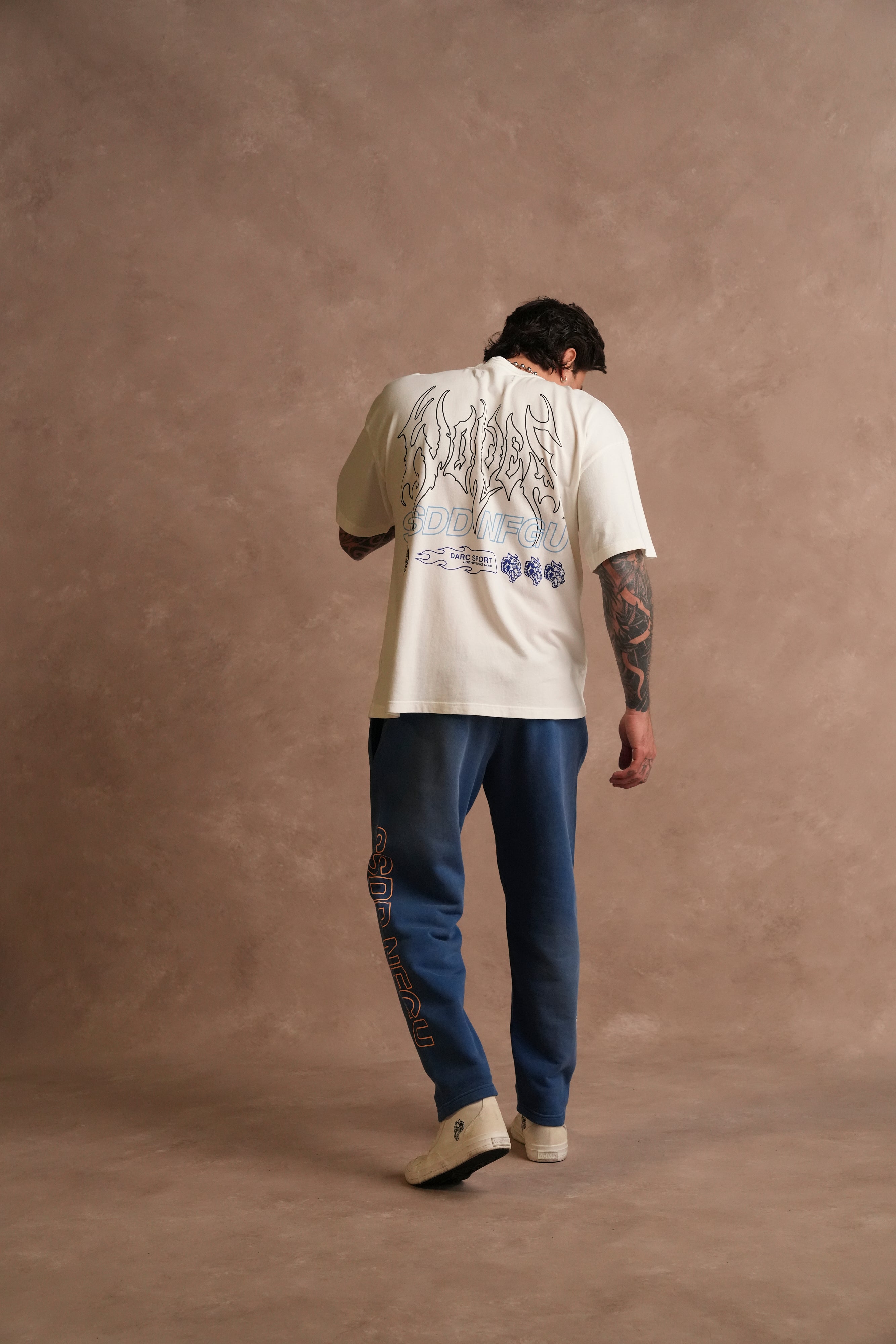 No Limit "Premium" Oversized Tee in Cream