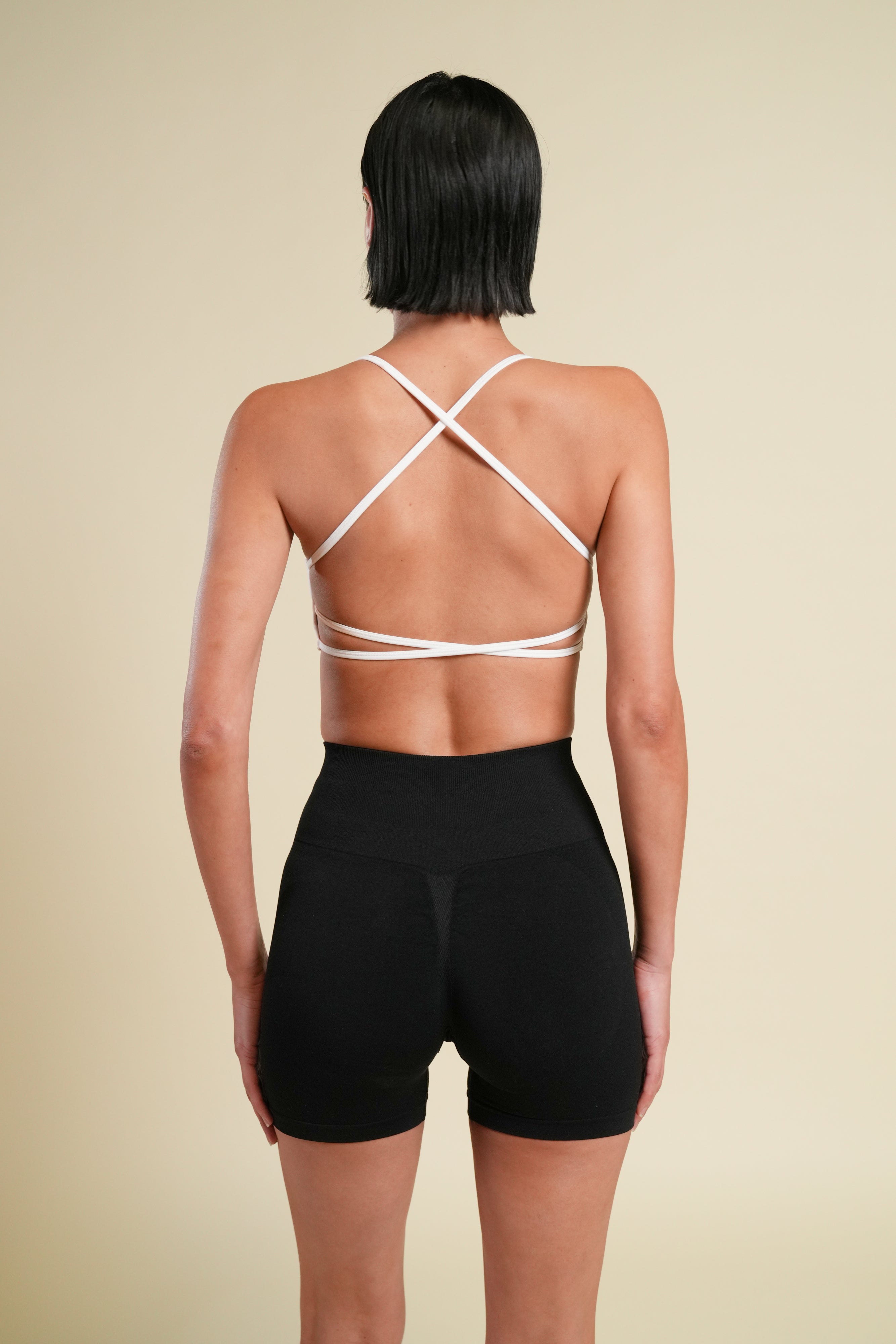 Wolf "Stella" Soft Seamless Shorts in Black