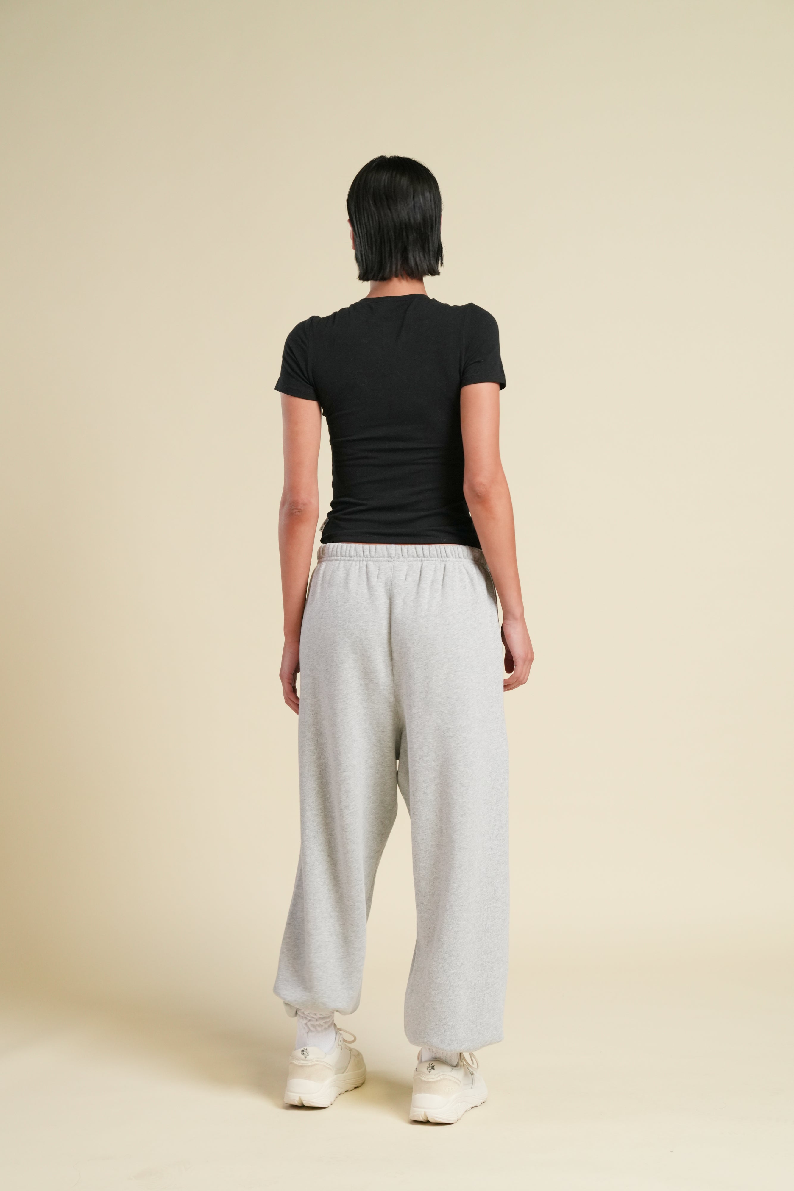 Cursive Wolves Premium Lounger Sweat Pants in Heather Gray