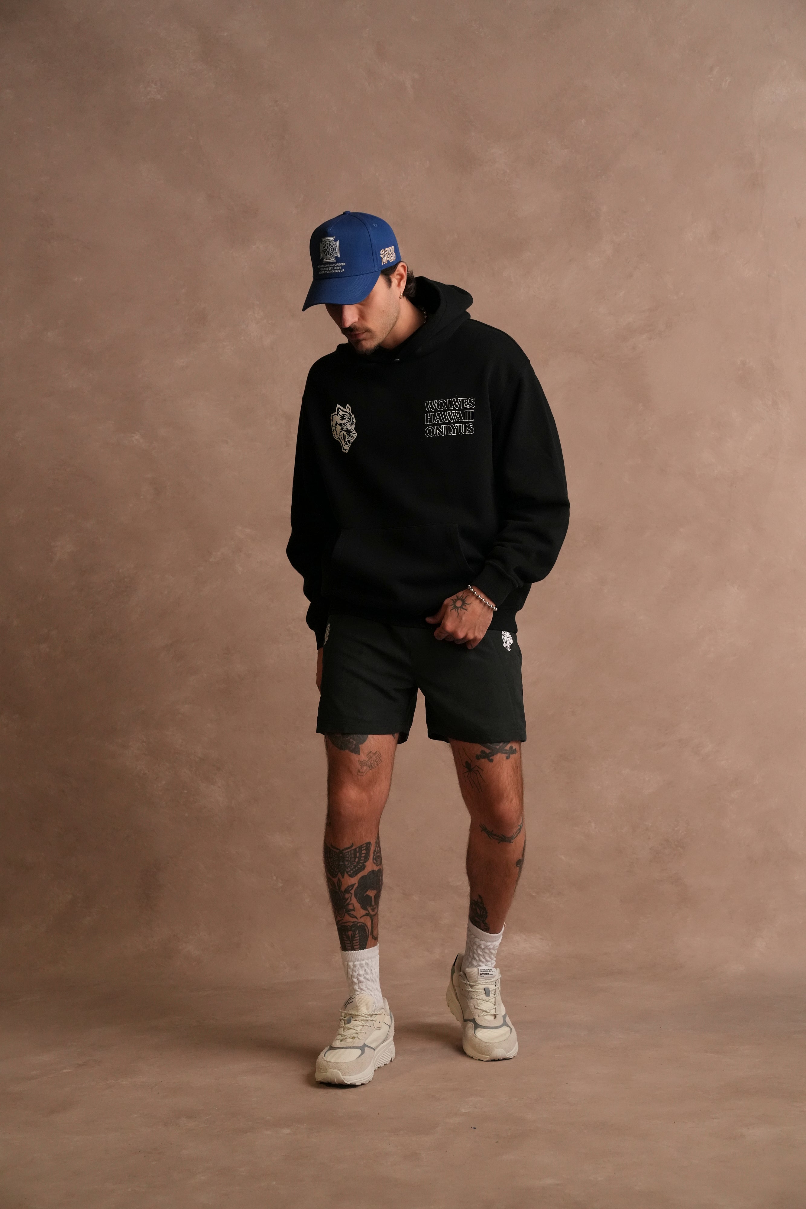 Only Us Hawaii "Pierce" Hoodie in Black