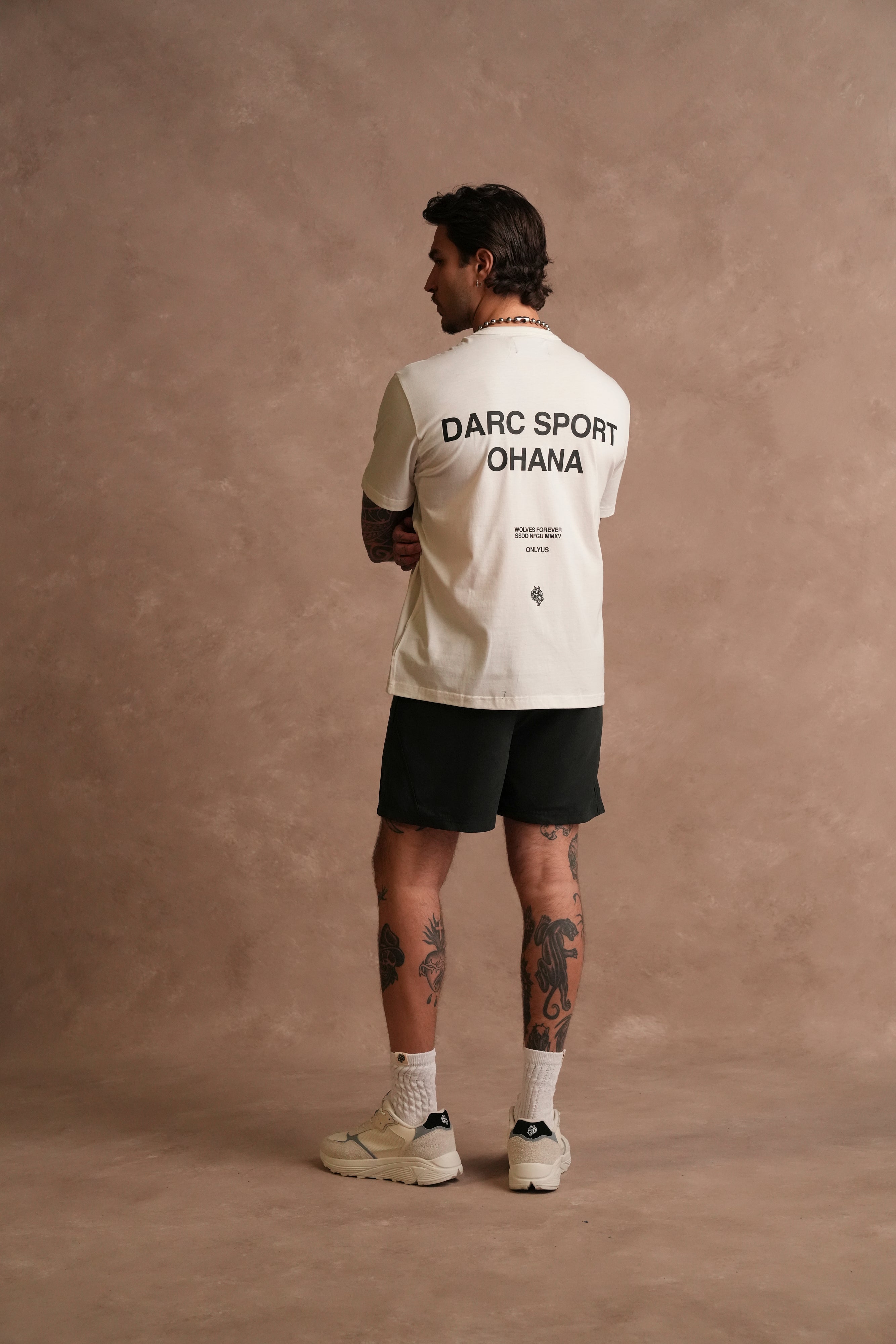 Darc Sport Ohana Lightweight "Heritage" Tee in Cream
