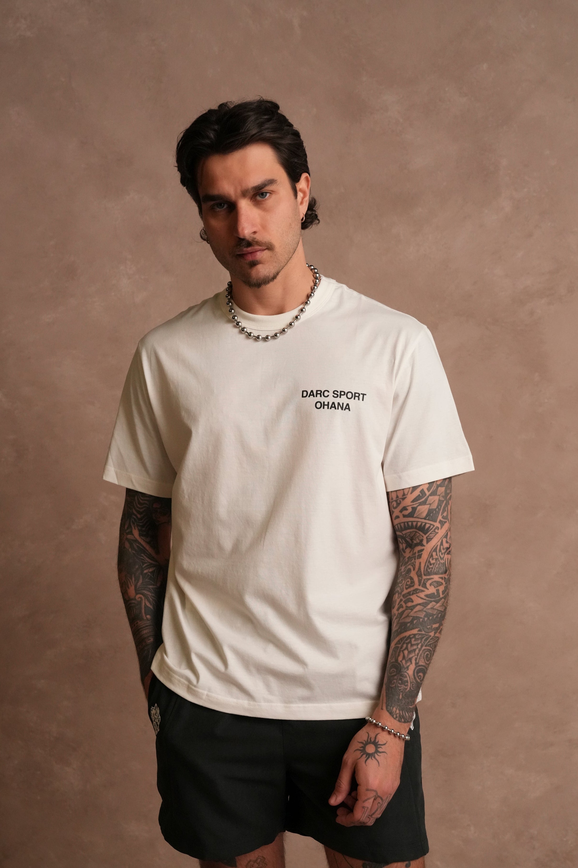Darc Sport Ohana Lightweight "Heritage" Tee in Cream