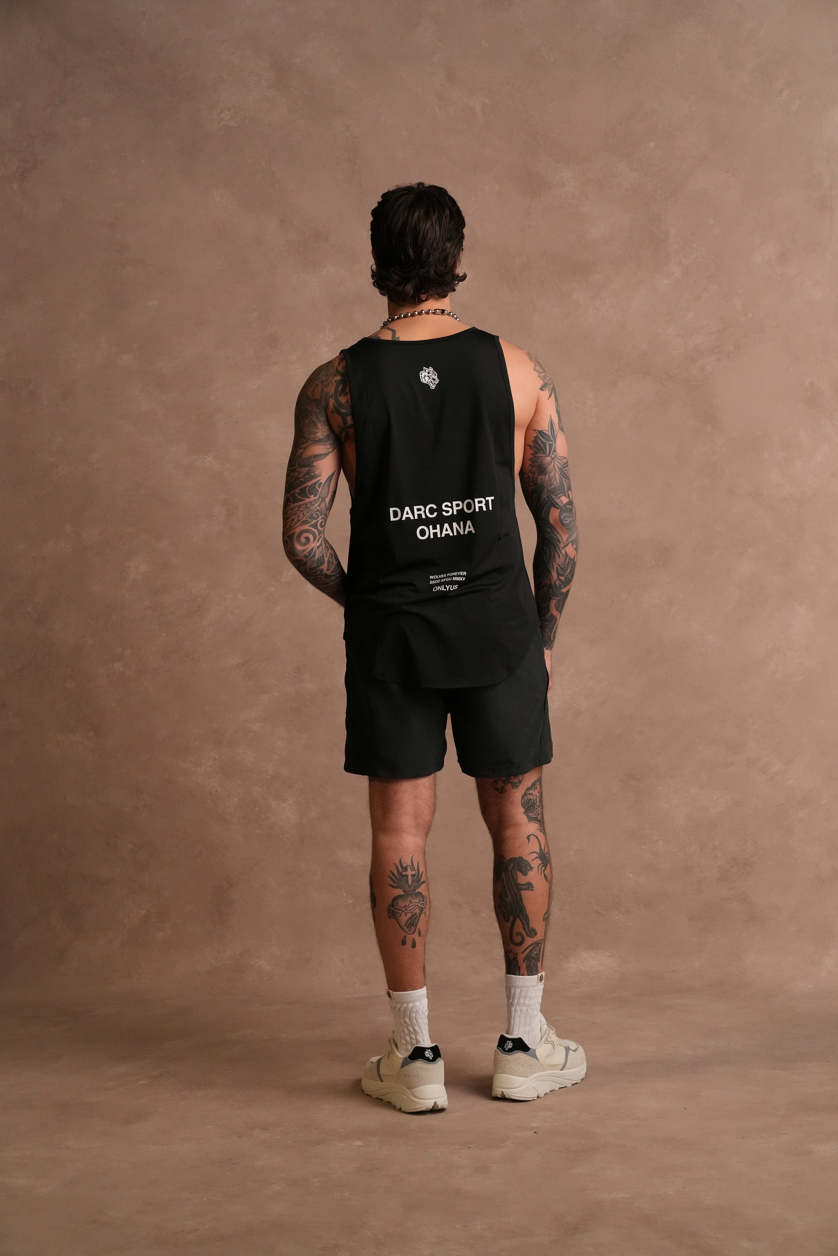 Darc Sport Ohana "Dry Wolf" (Drop) Tank in Black