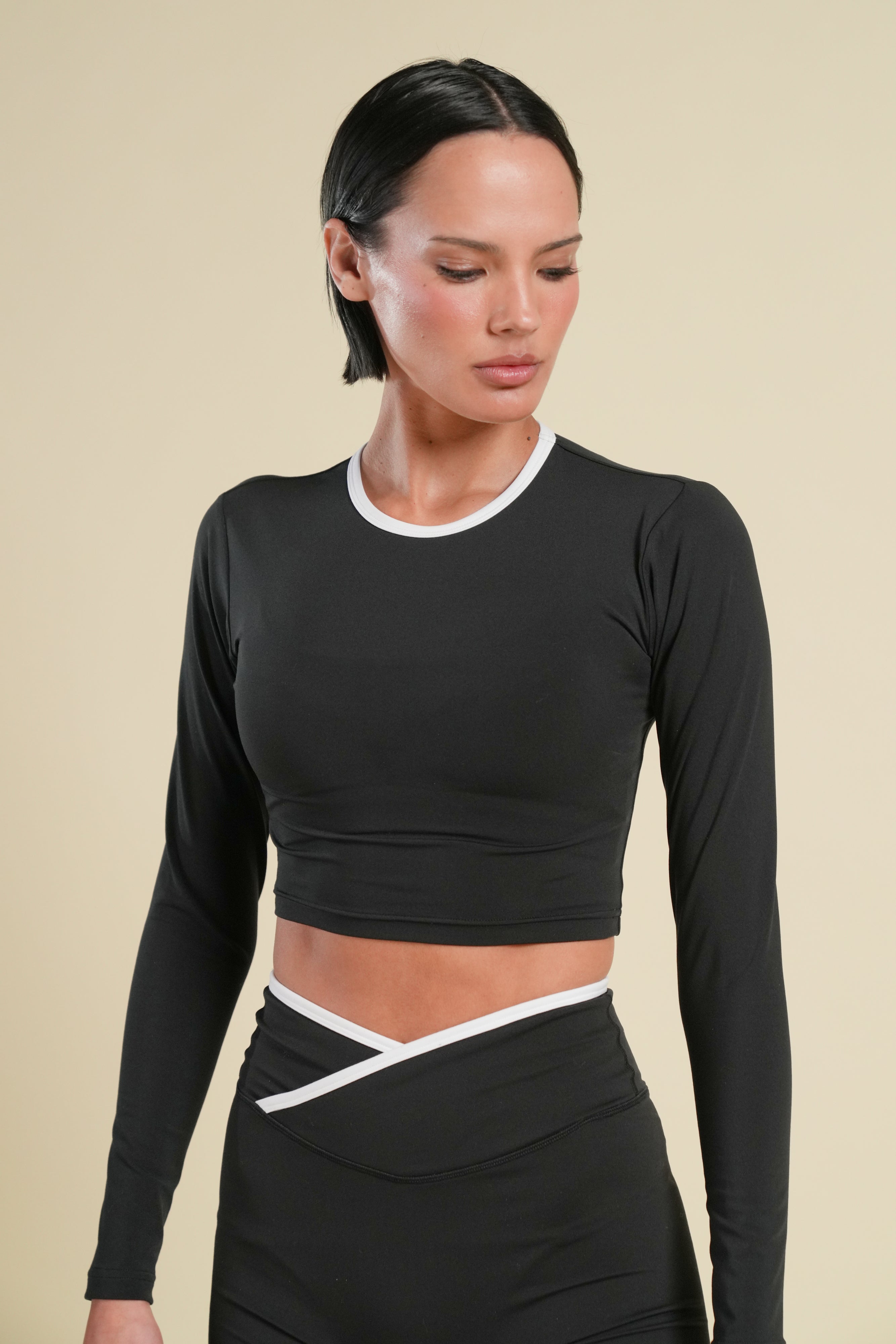 Wolf "Energy" LS Top in Black/White