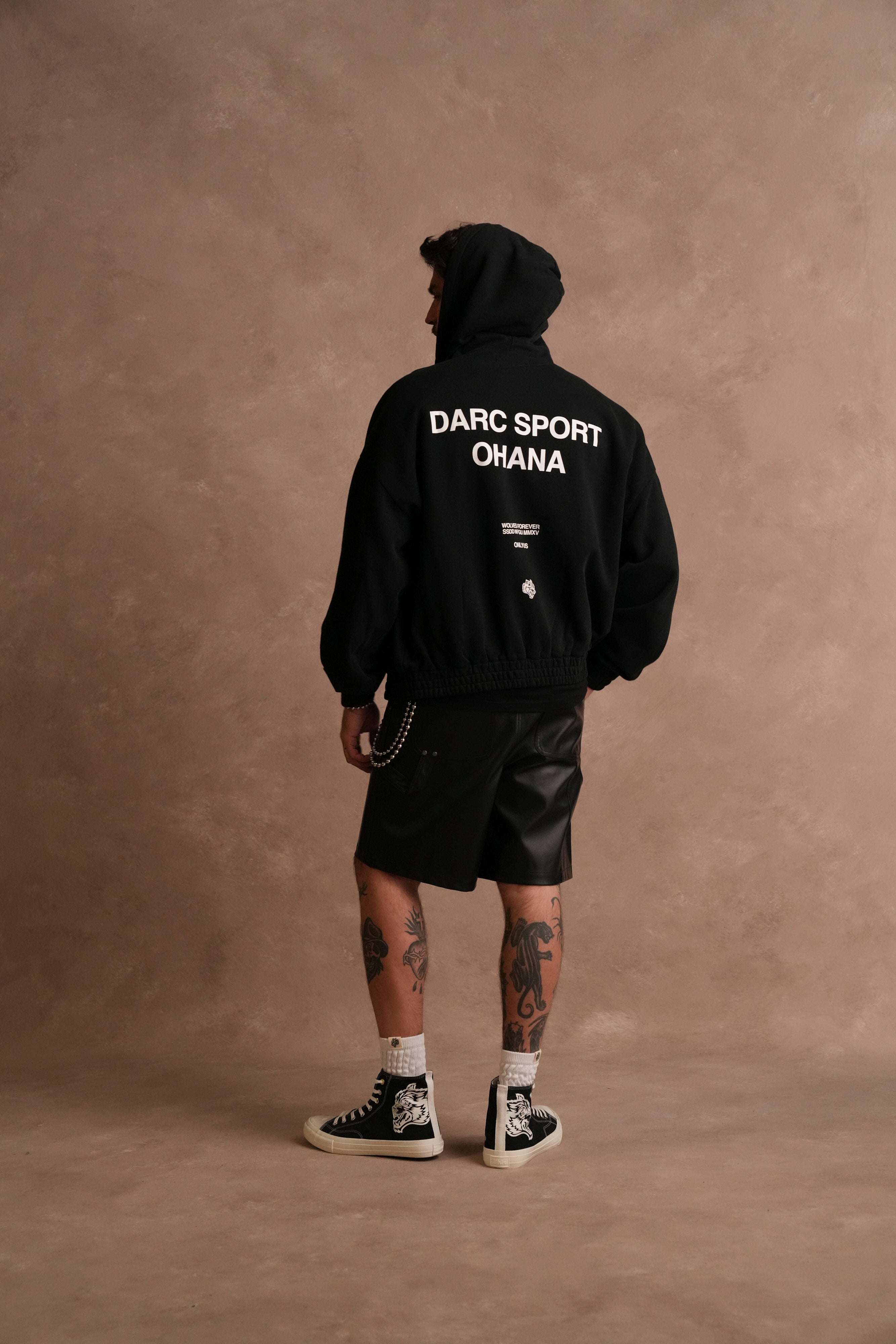 Darc Sport Ohana "Chambers" Zip Hoodie in Black