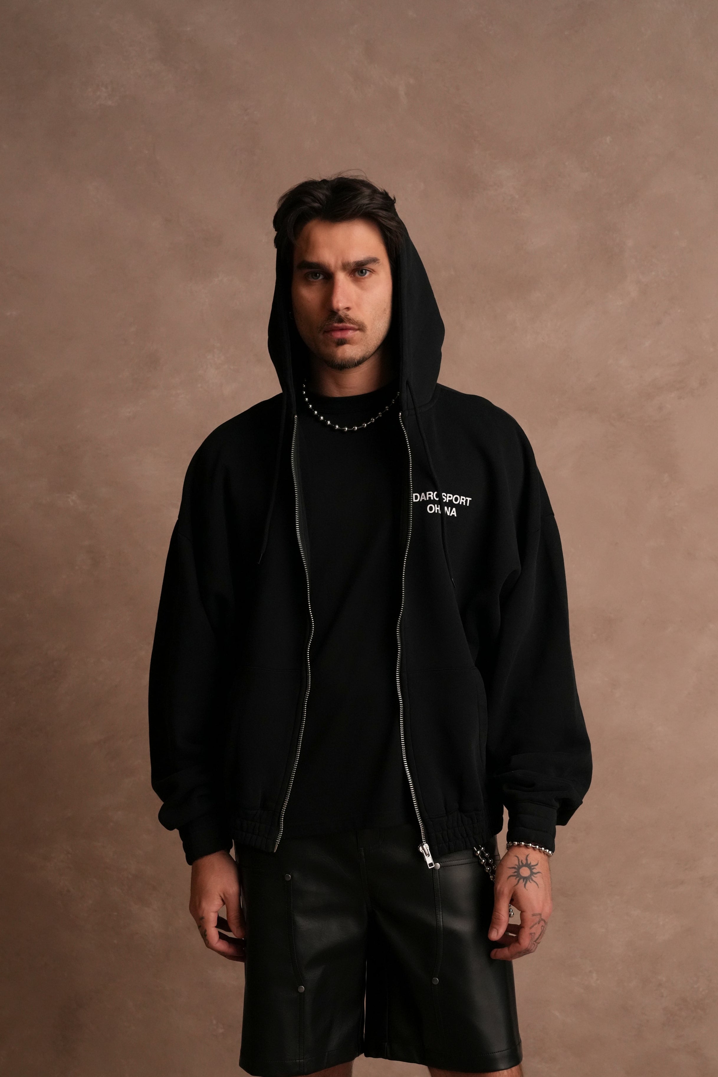 Darc Sport Ohana "Chambers" Zip Hoodie in Black