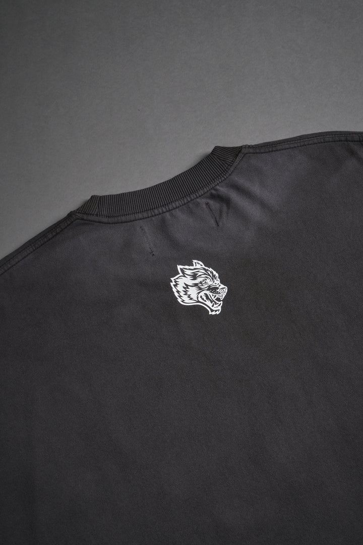 Since Day One "Grunge" Cut Off Tee in Wolf Gray Drift Wash