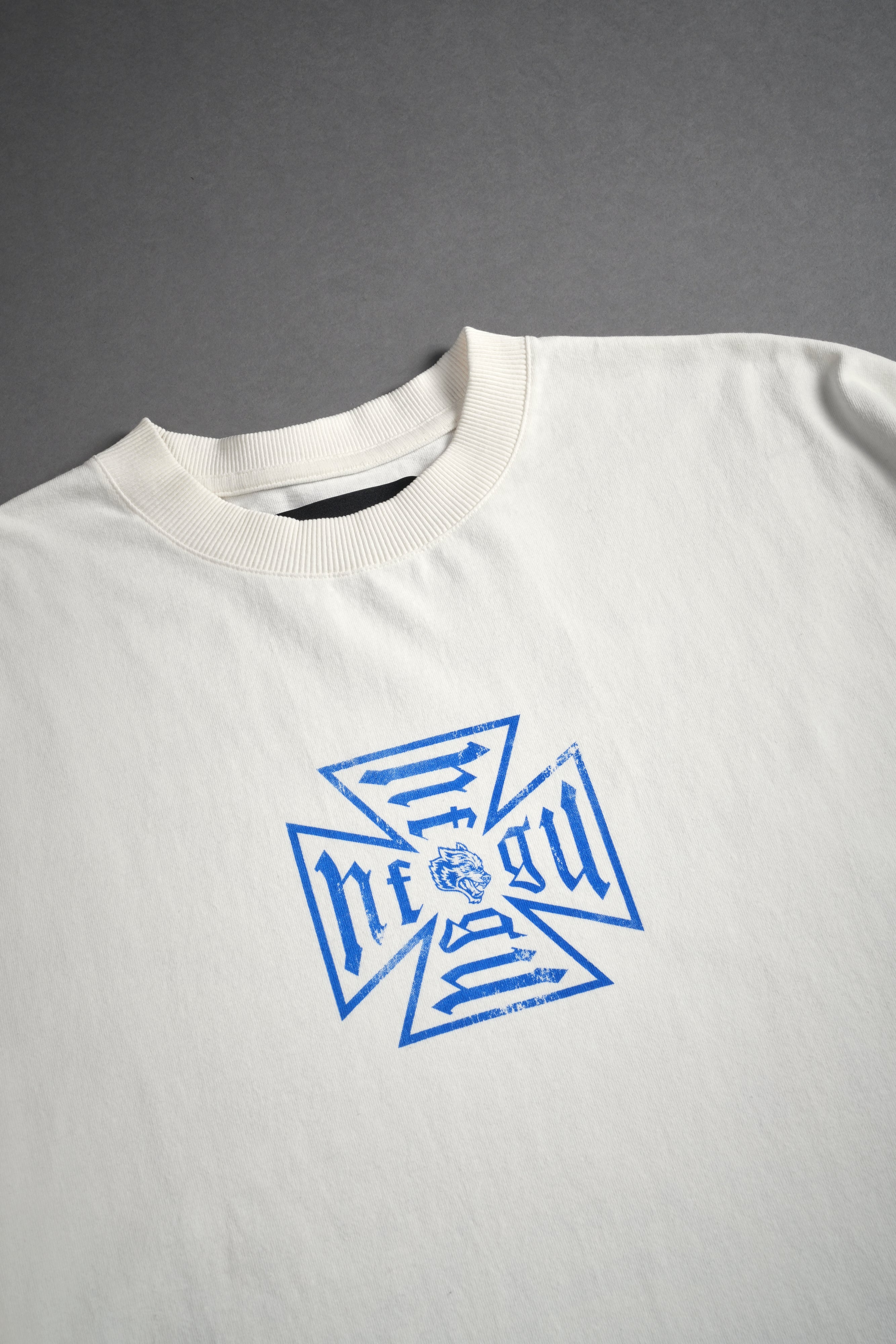 Loyal to the Core Grunge Box Cut Tee in Cream