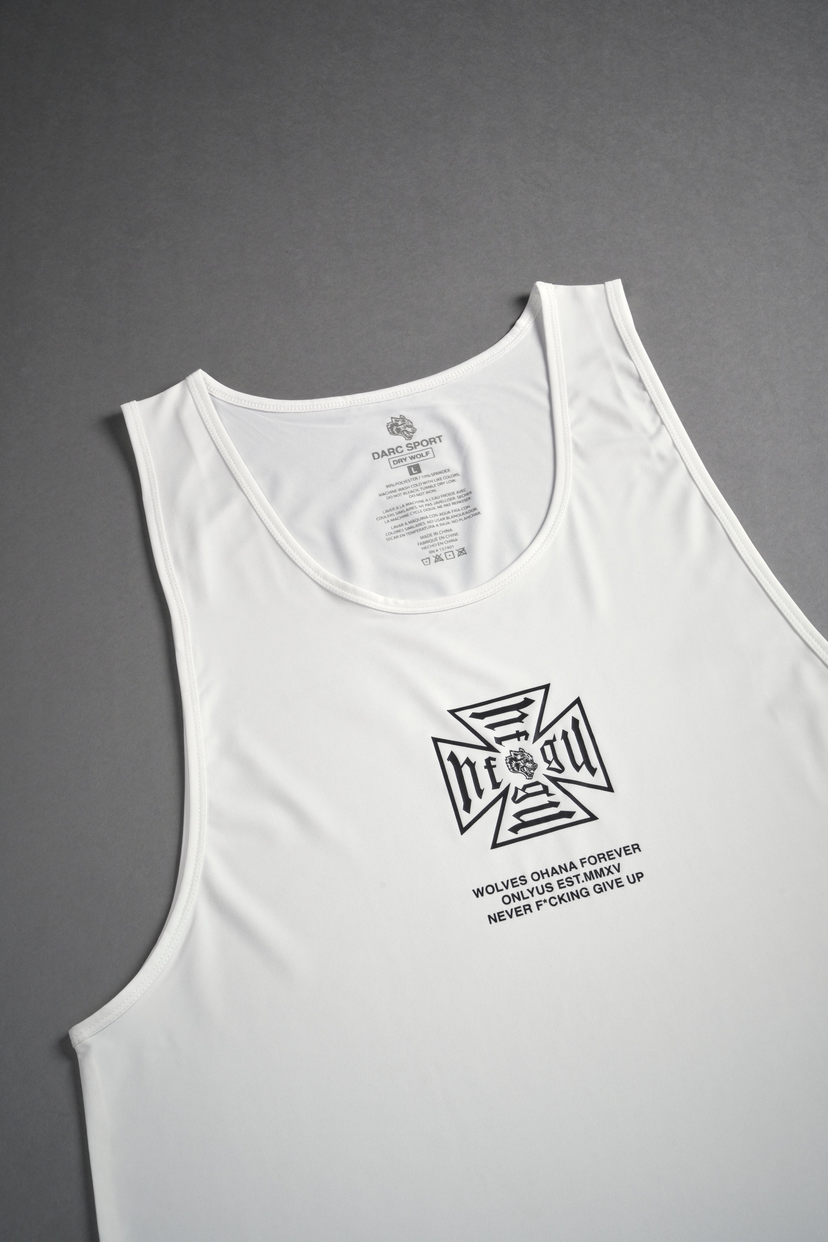 Core "Dry Wolf" (Drop) Tank in Cream