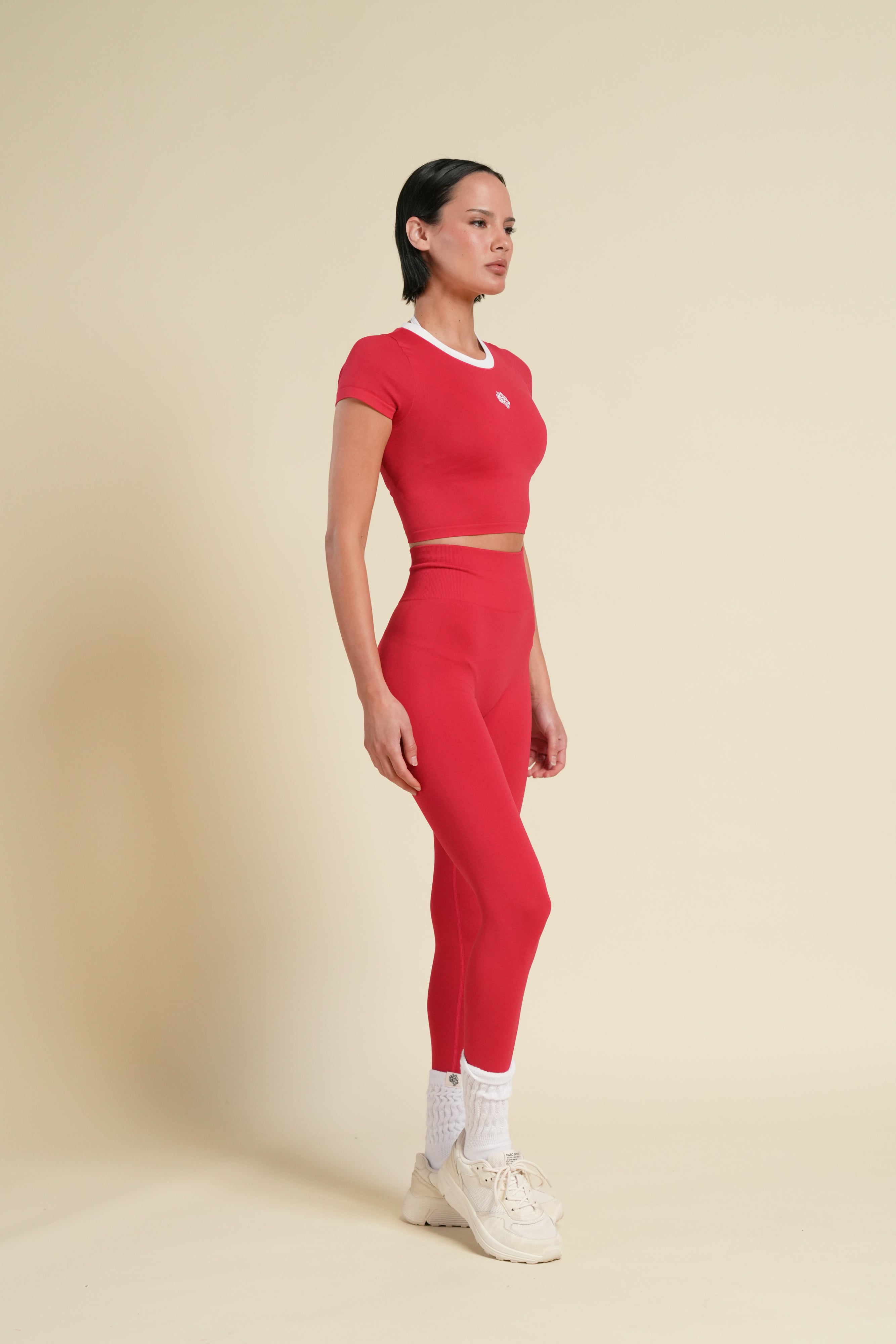 Wolf "Skylar" Soft Seamless Leggings in Cherry