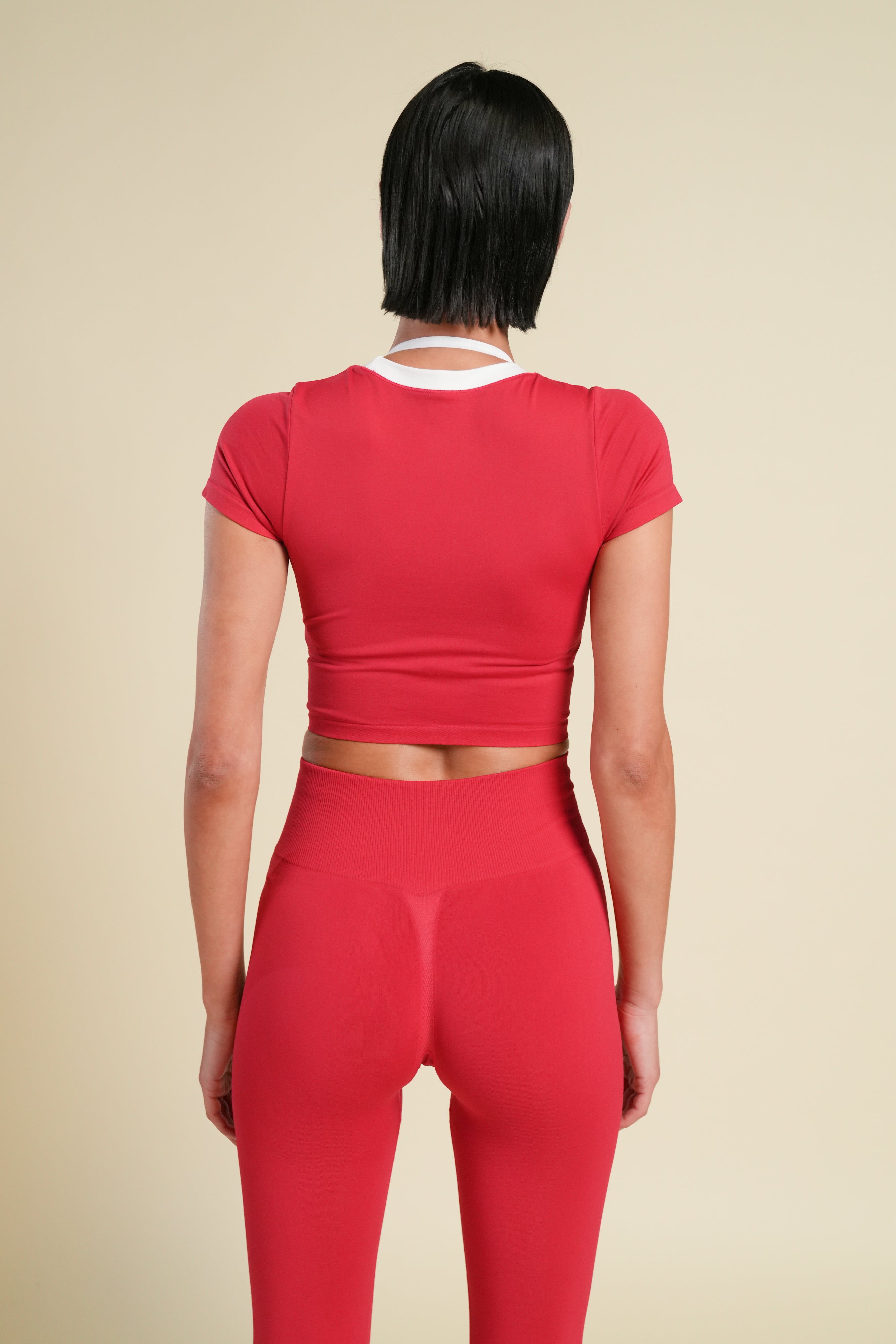 Wolf "Skylar" Soft Seamless Leggings in Cherry