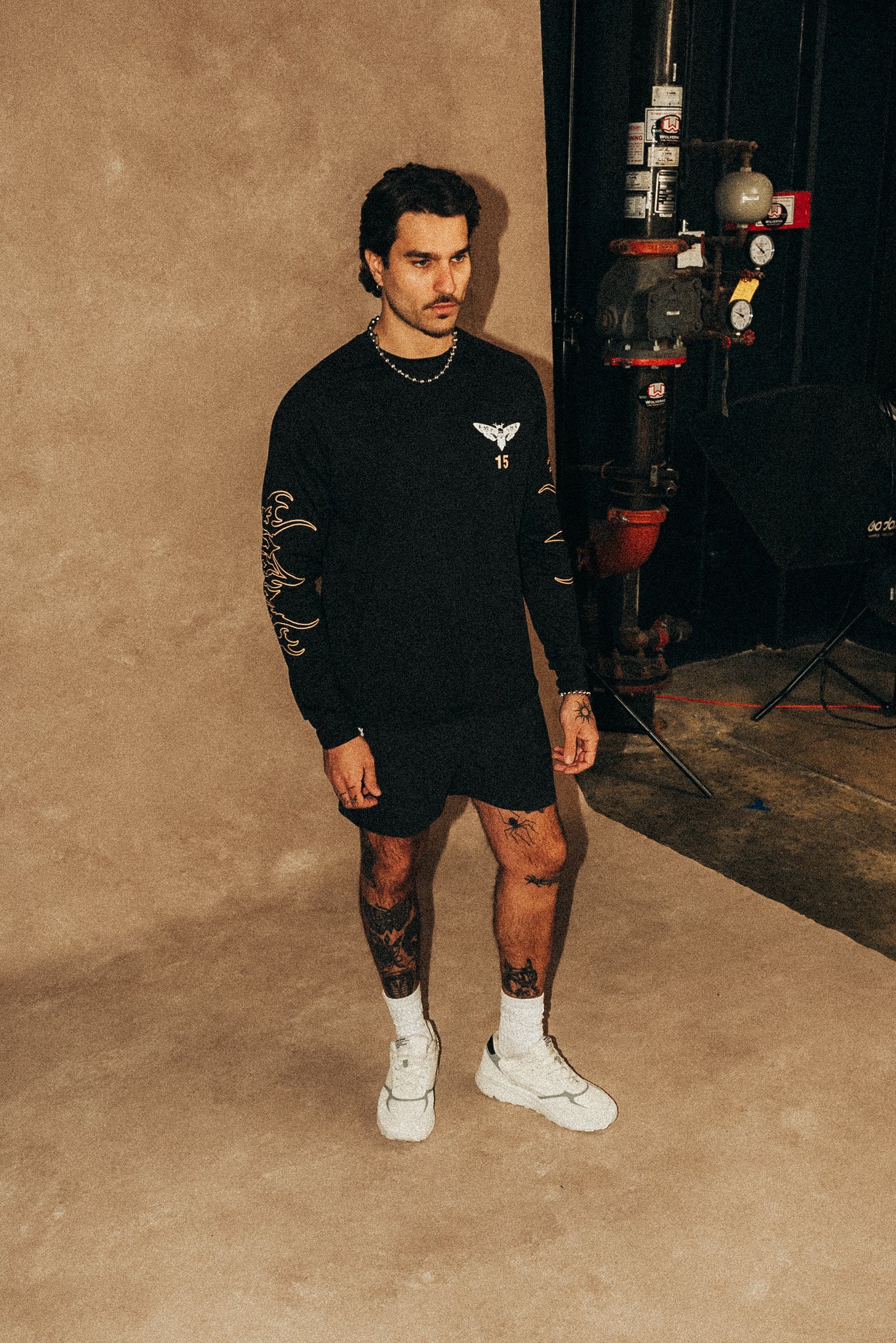 Ohana 2024 "Dry Wolf" Raglan L/S Tee in Black