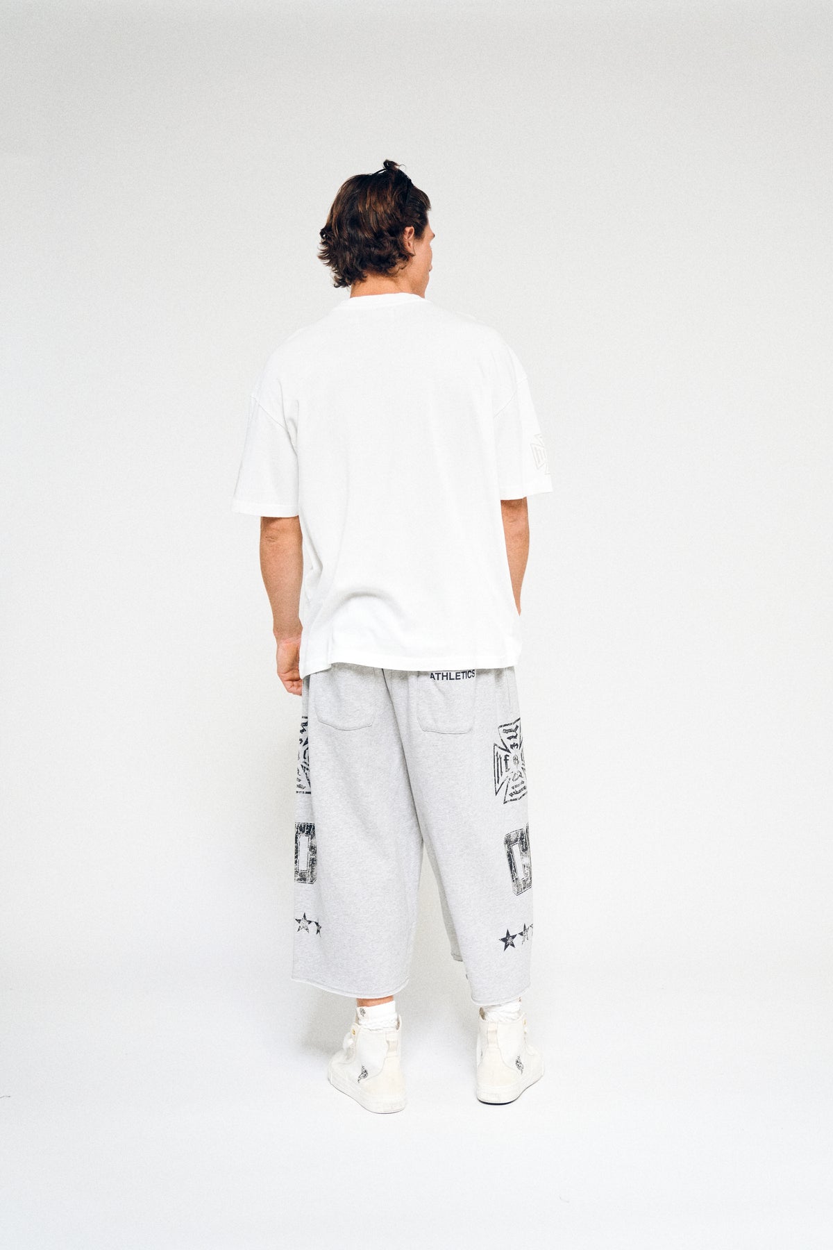 DSA Frvr Capri Sweat Pants In Light Athletic Gray