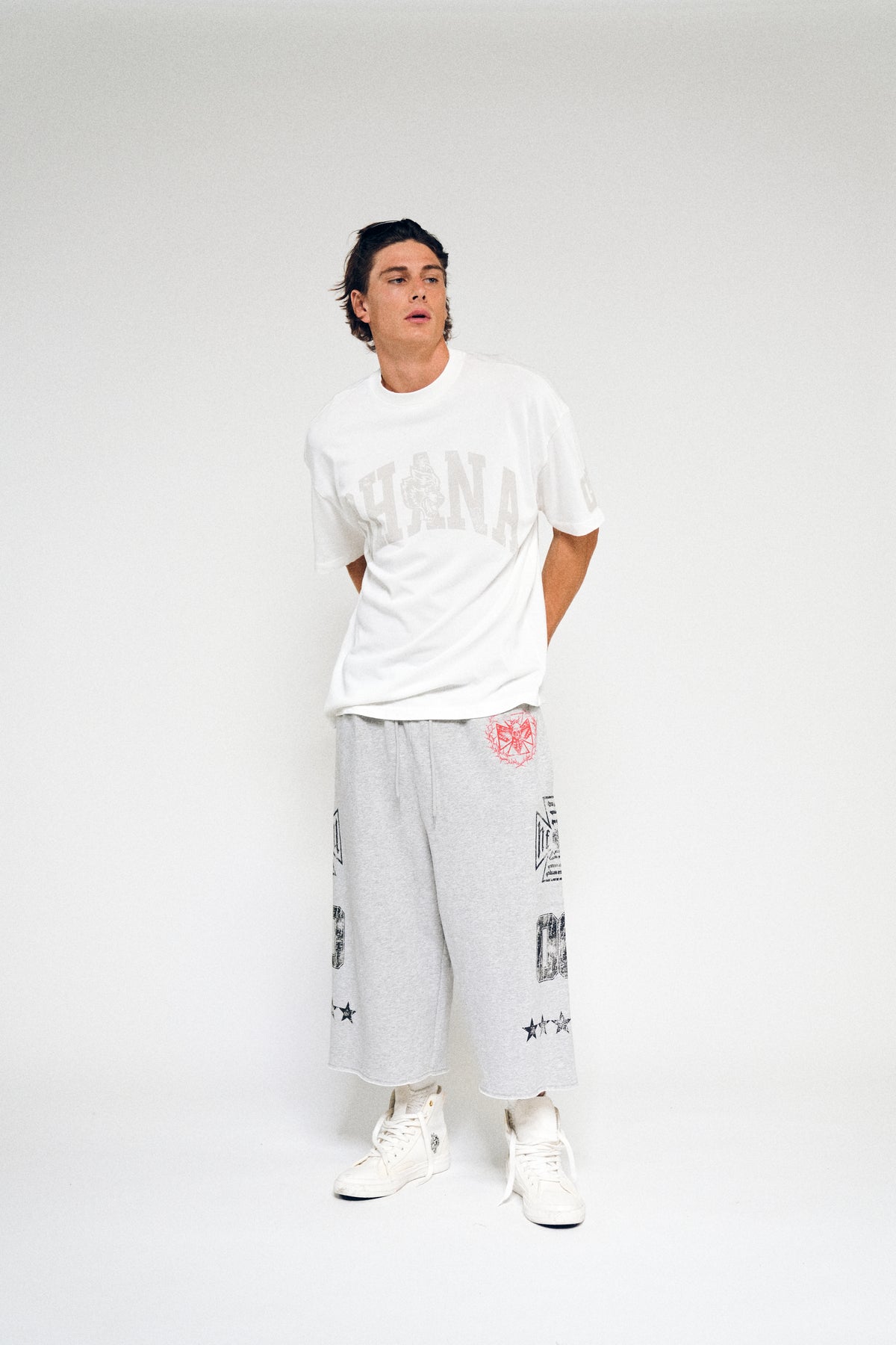 DSA Frvr Capri Sweat Pants In Light Athletic Gray